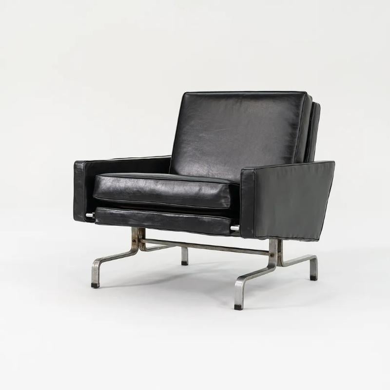 Paire de fauteuils de salon PK31 en cuir Poul Kjaerholm Christensen des années 1960 en vente 4