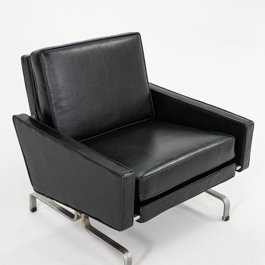 Paire de fauteuils de salon PK31 en cuir Poul Kjaerholm Christensen des années 1960 Excellent état - En vente à Philadelphia, PA