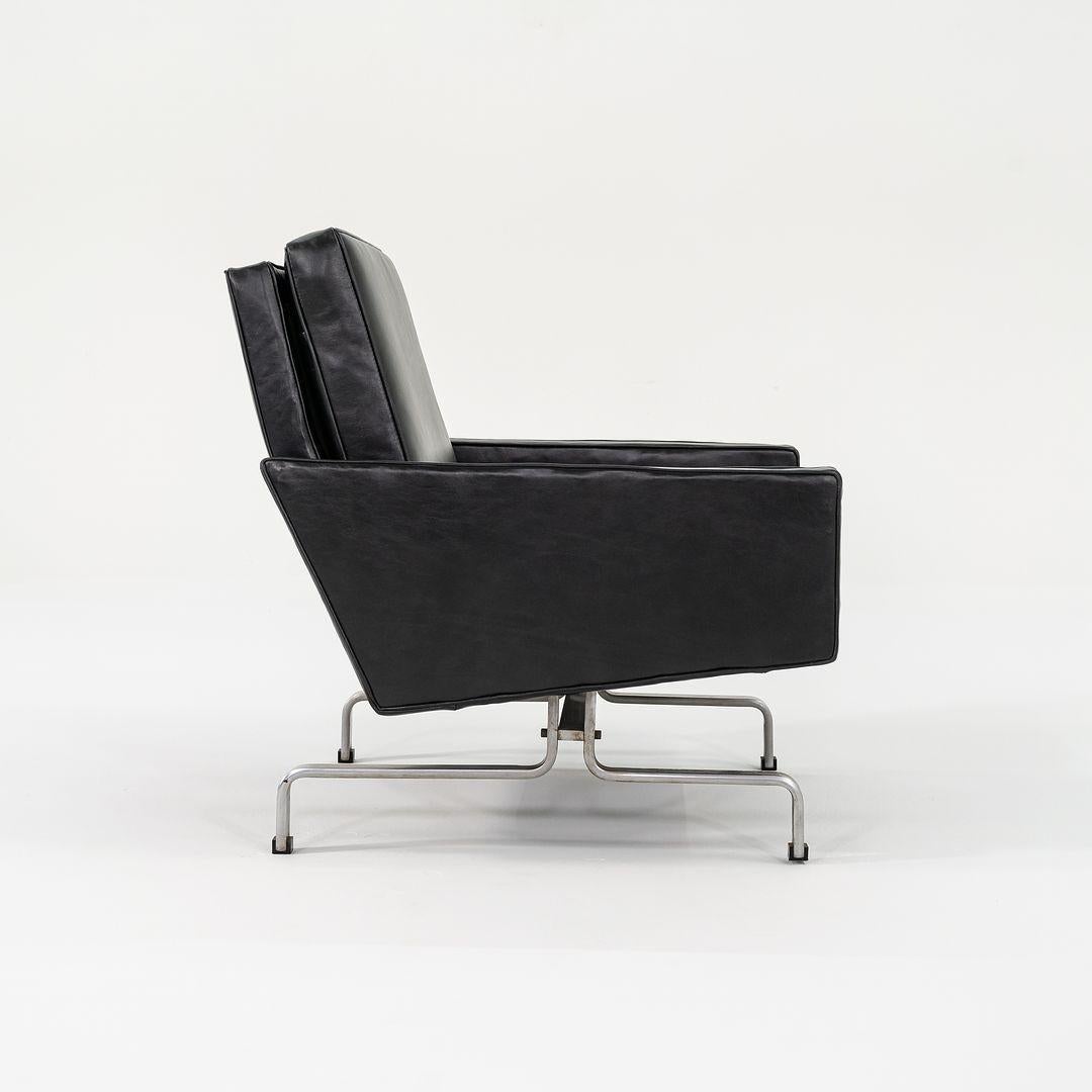 Paire de fauteuils de salon PK31 en cuir Poul Kjaerholm Christensen des années 1960 en vente 1