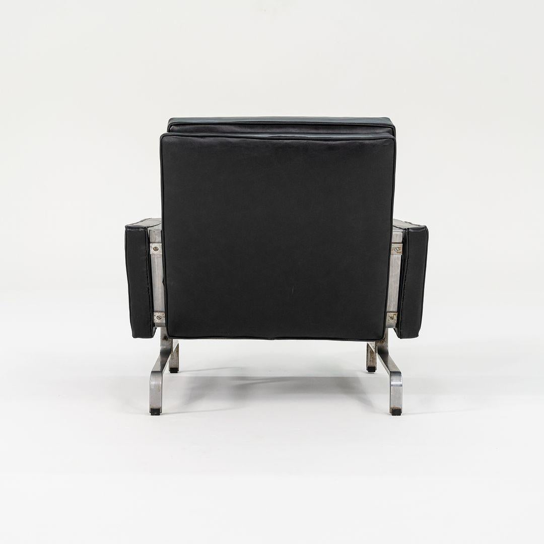 Paire de fauteuils de salon PK31 en cuir Poul Kjaerholm Christensen des années 1960 en vente 2