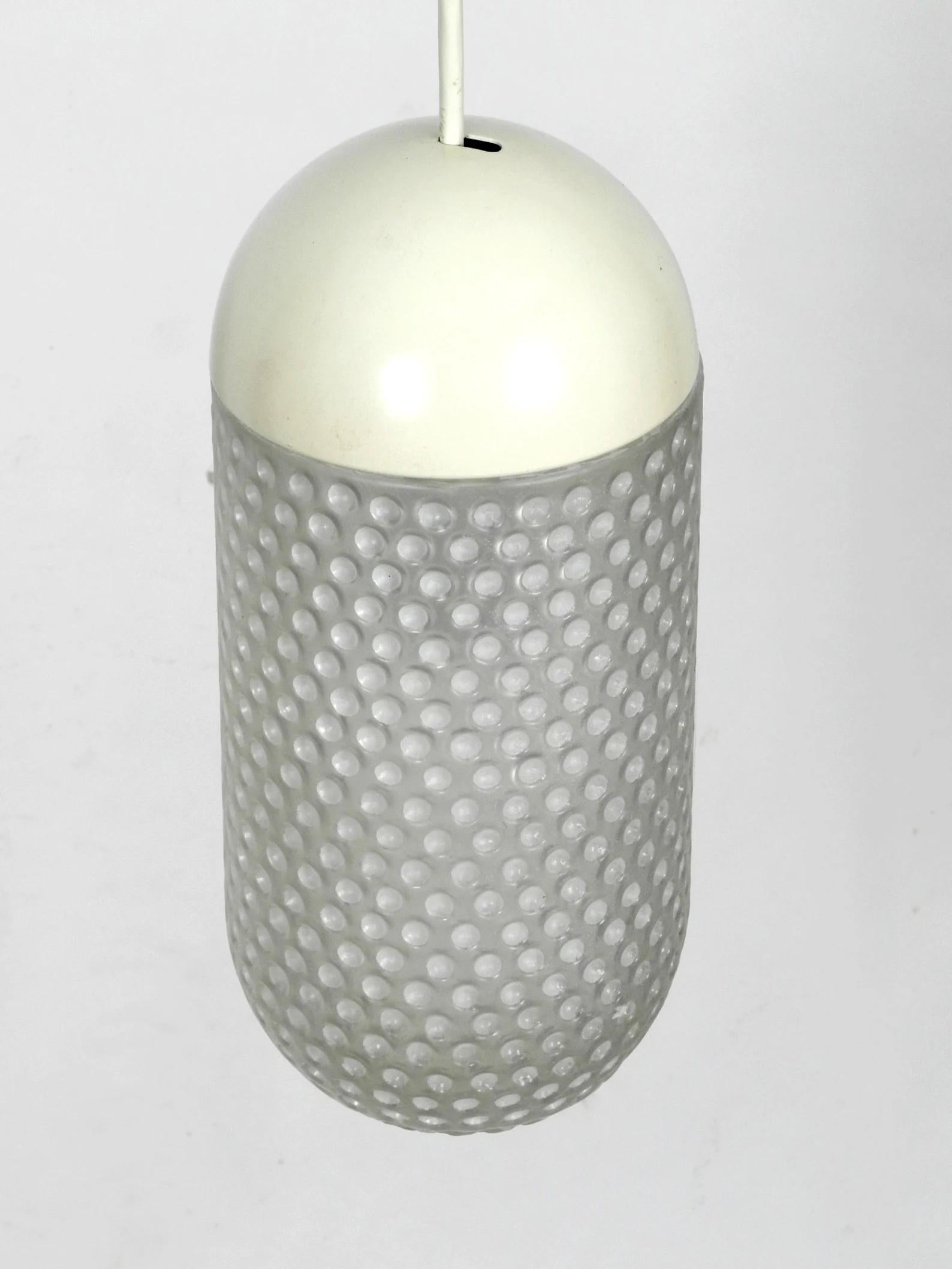 Ère spatiale Paire de lampes à suspension en verre Putzler des années 1960 au design de l'ère spatiale en vente