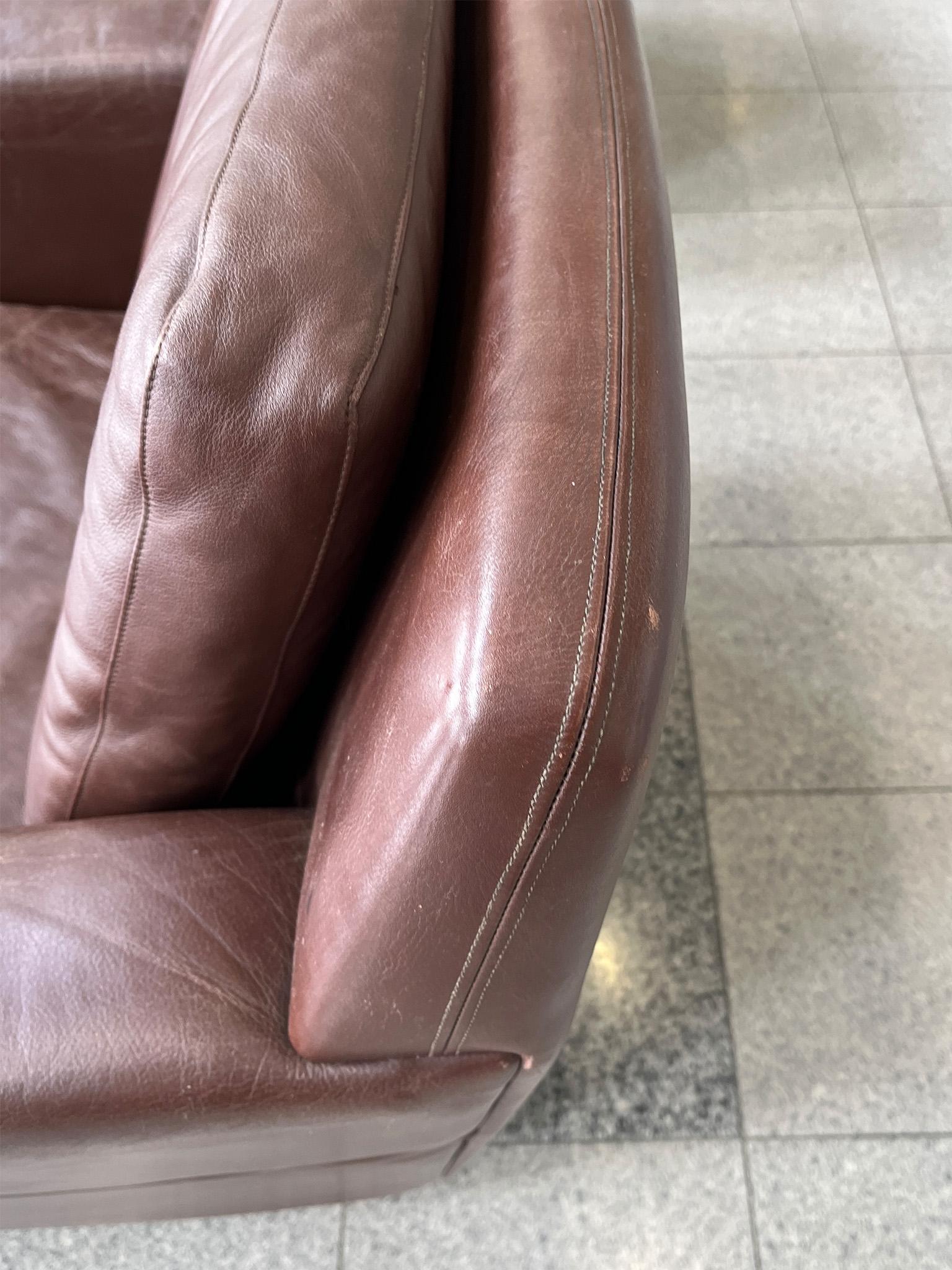 Pair of 1960s Rosewood and Leather Armchairs by Georg Thams In Good Condition For Sale In New York, NY