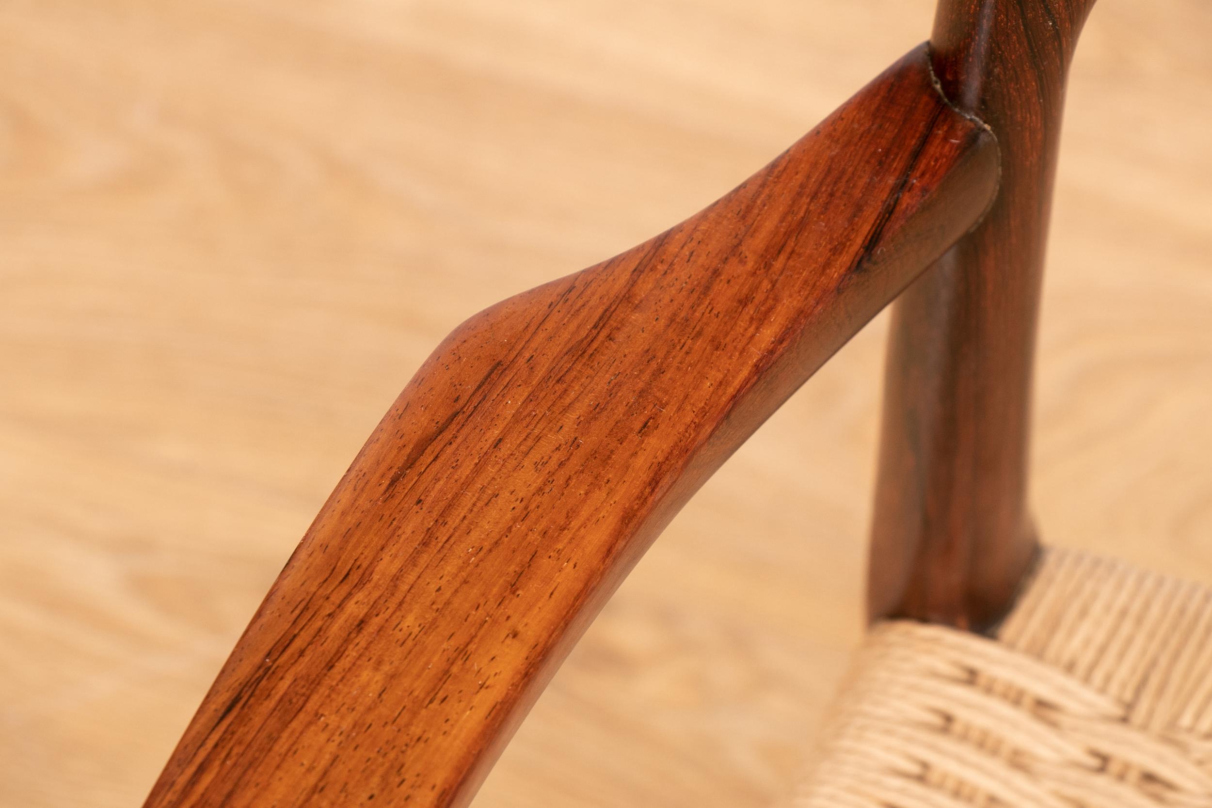 Pair of 1960s Rosewood Niels Moller Model 57 Armchairs J.L. Moller Møbelfabrik 1