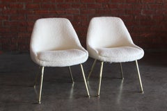 Pair of 1960s Side Chairs in Bouclé