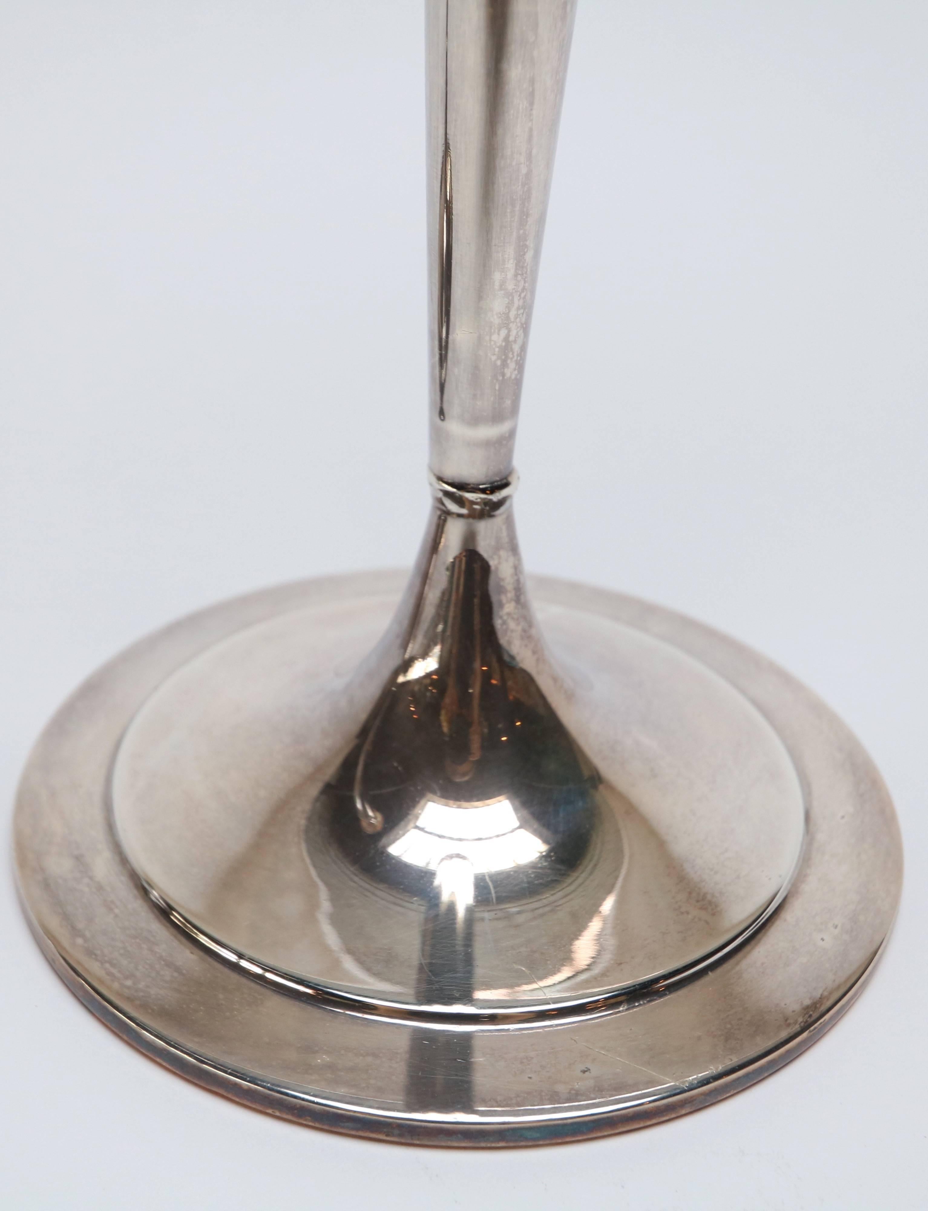 Américain Paire de chandeliers en argent Fairpoint, années 1960 en vente