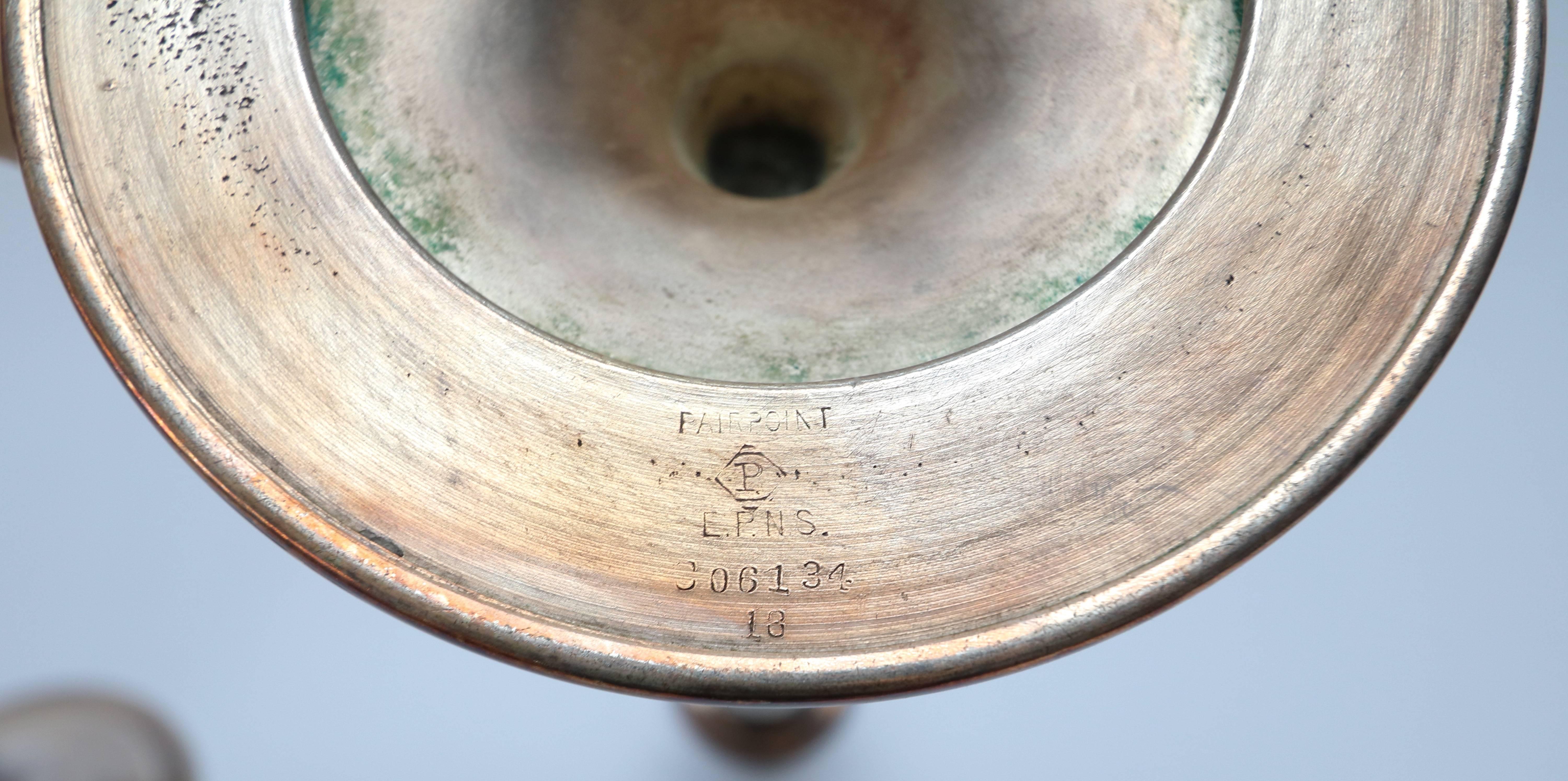 Paire de chandeliers en argent Fairpoint, années 1960 Bon état - En vente à Los Angeles, CA