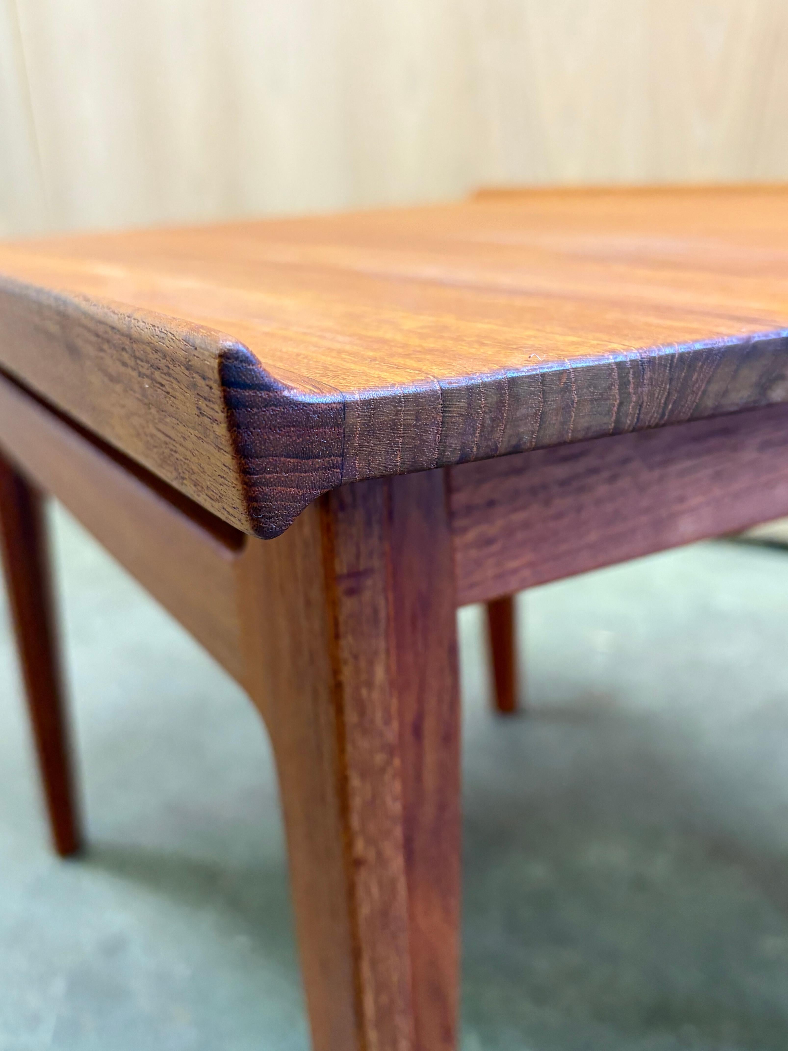 Mid-Century Modern Pair of 1960s Solid Teak FD535 End Tables by Finn Juhl for France & Søn en vente