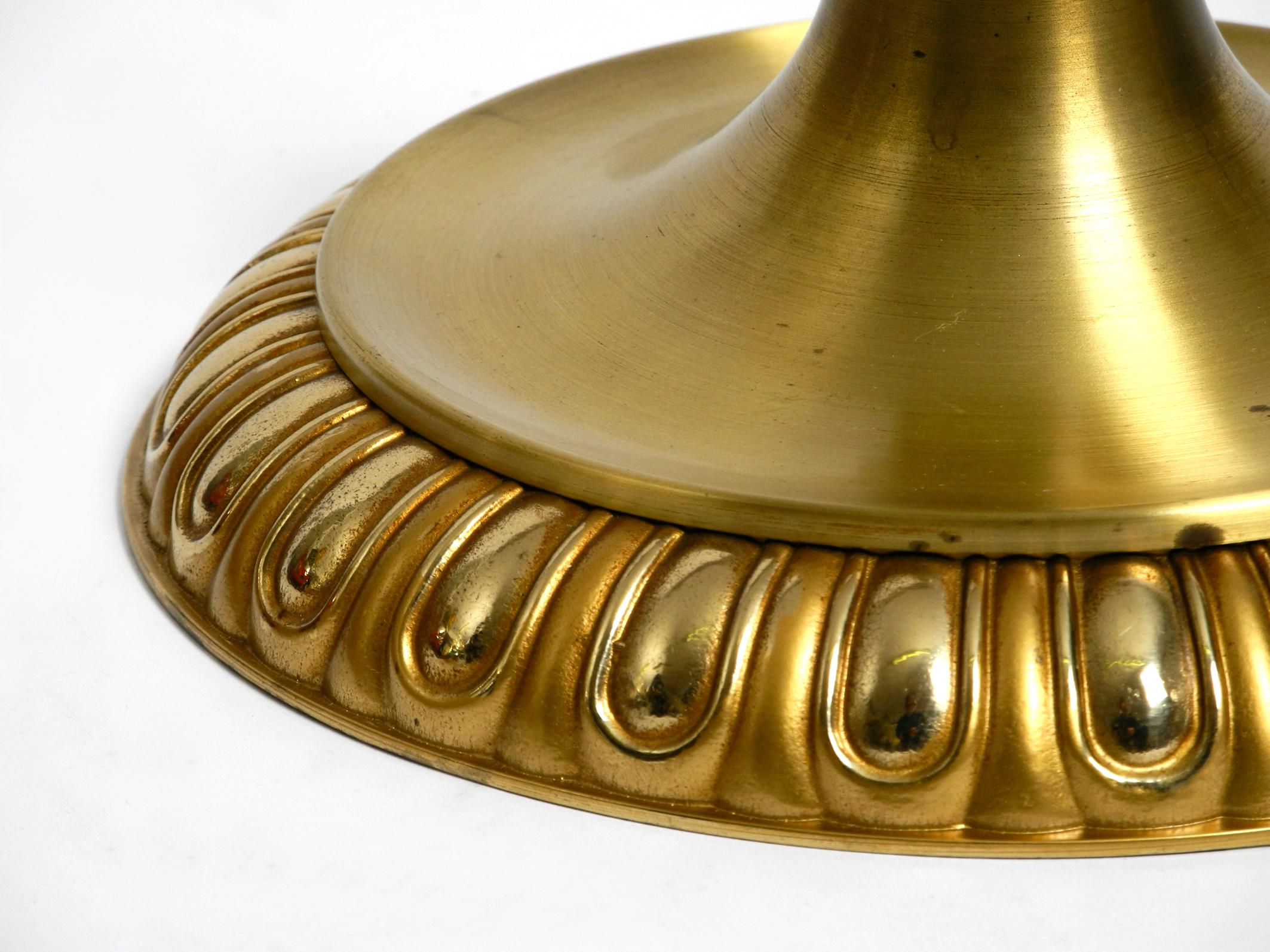 Pair of 1960s Space Age Round Brass and Metal Wall or Ceiling Lamps by Sölken 8