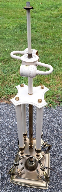 Pair of 1960's Stiffel Brass Art Deco Table Lamps