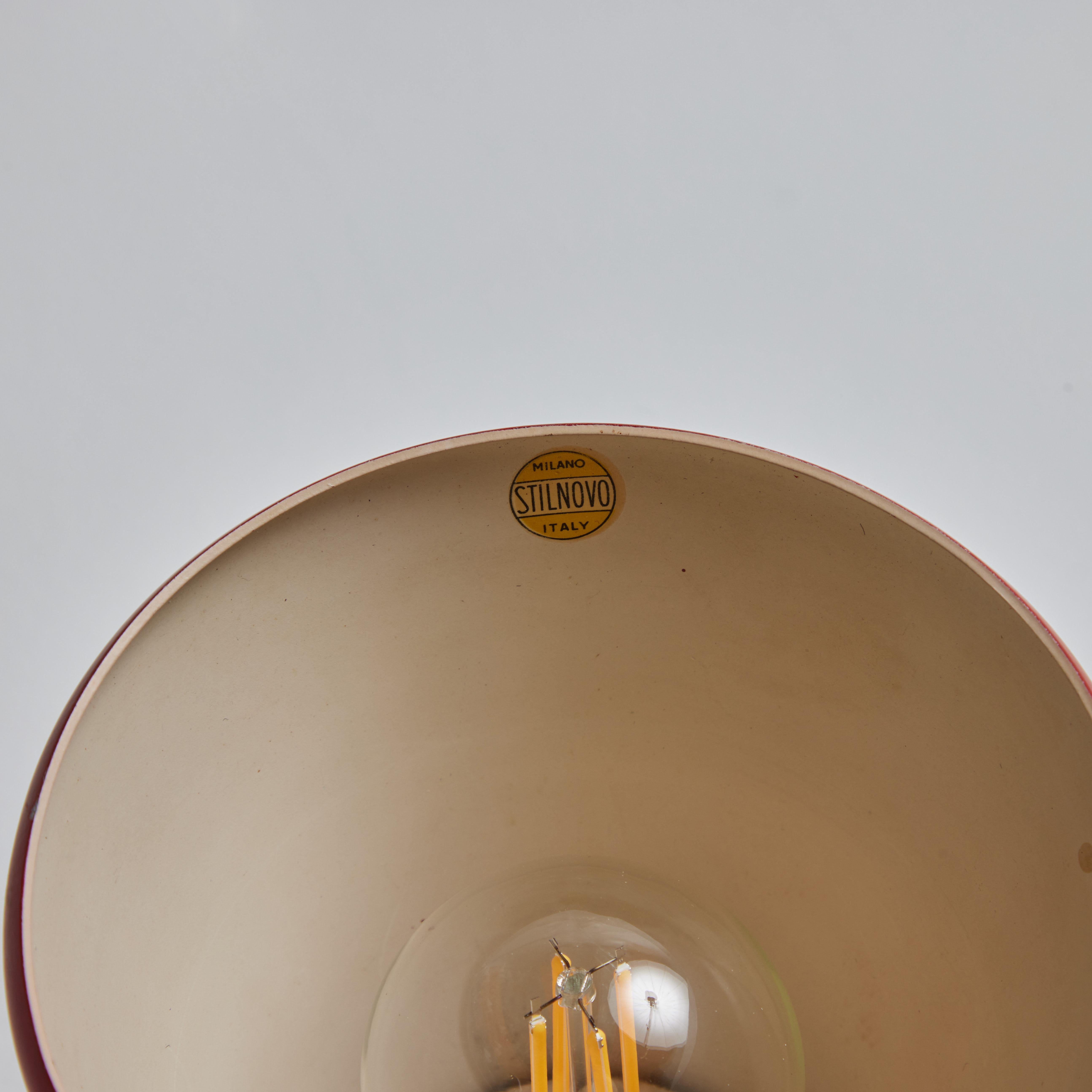 Mid-Century Modern 1960s Stilnovo Model #2085 Articulating Sconce with Yellow Label For Sale