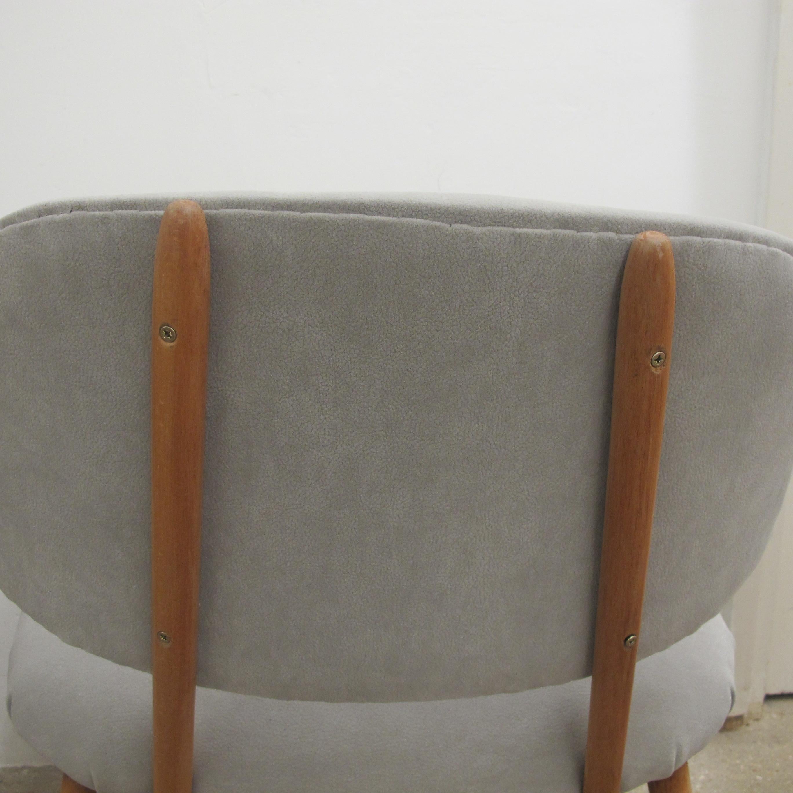 Pair of 1960s Swedish Alf Svensson Occasional Lounge Chairs Newly Reupholstered 1