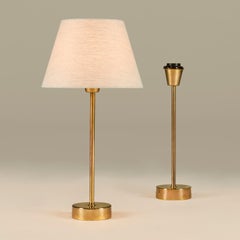 Pair of 1960s Swedish Bergboms table lamps in brass