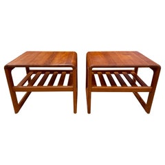 Pair of 1960's Teak End Tables/ Nightstands by Dyrlund of Denmark