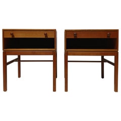 Pair of 1960s Tingstroms Teak Nightstands / Bedside / Side / End Tables