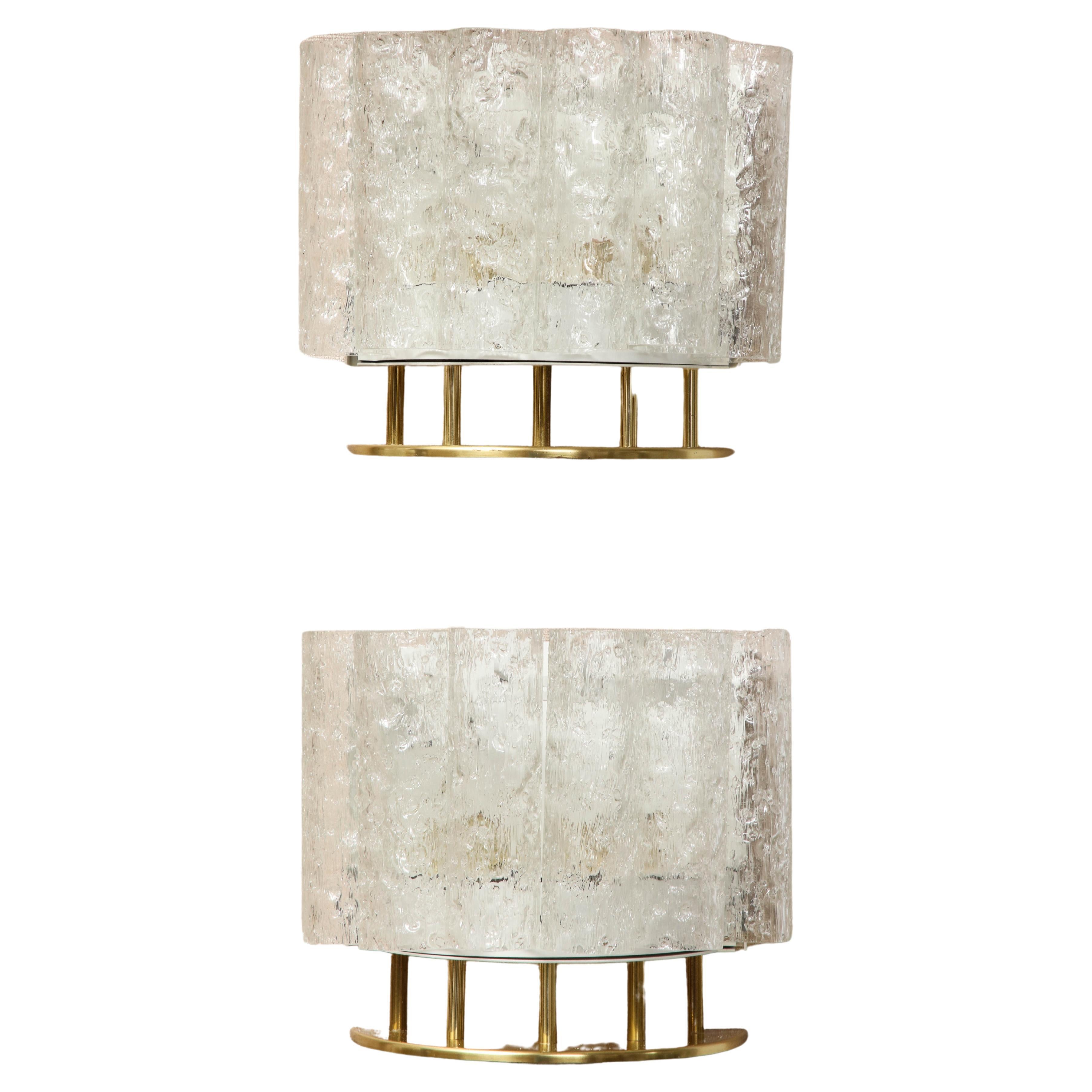 Pair of 1960's Tube Sconces by Doria For Sale