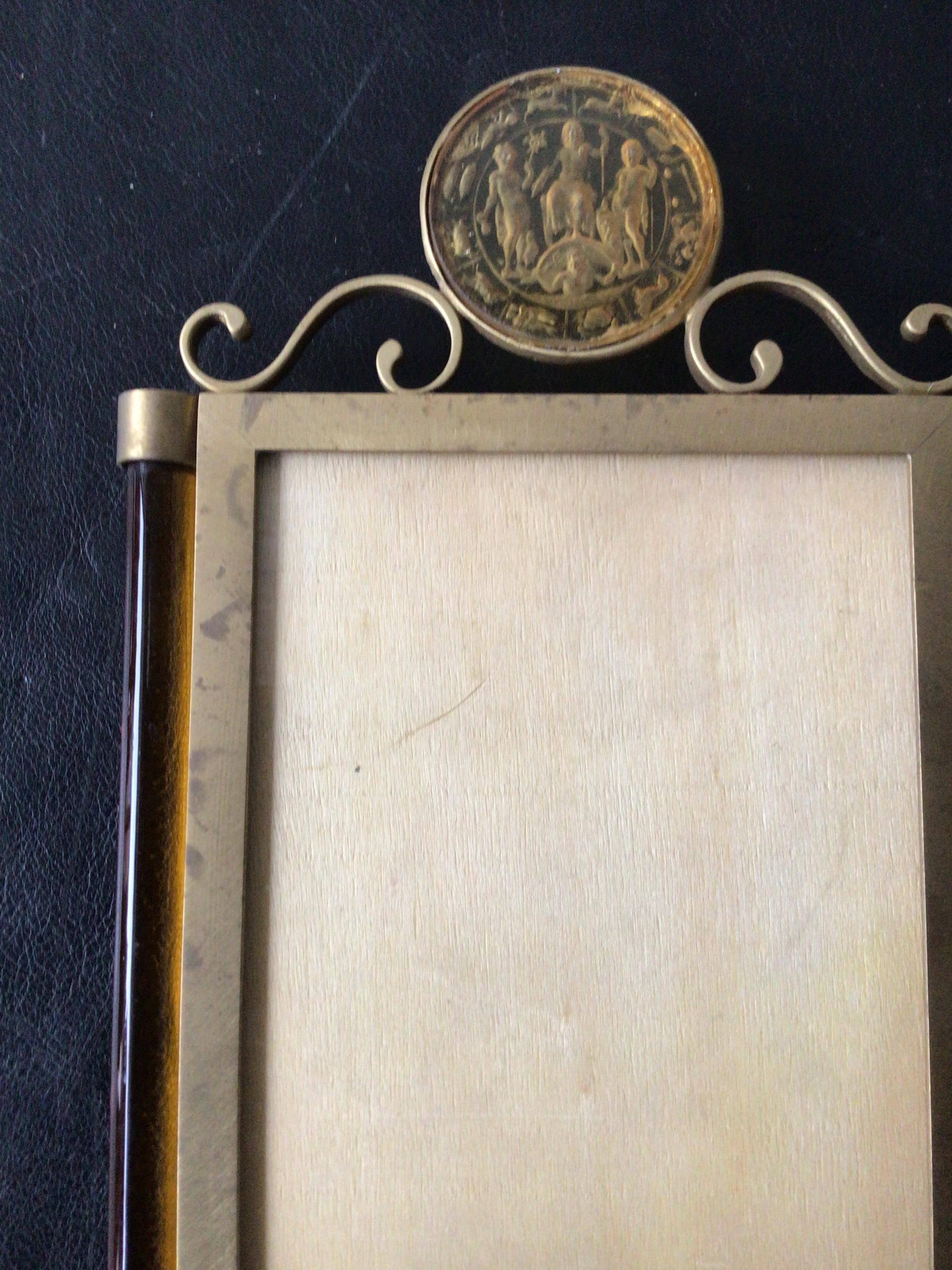Pair of 1960s Venetian Glass and Bronze Picture Frames 4