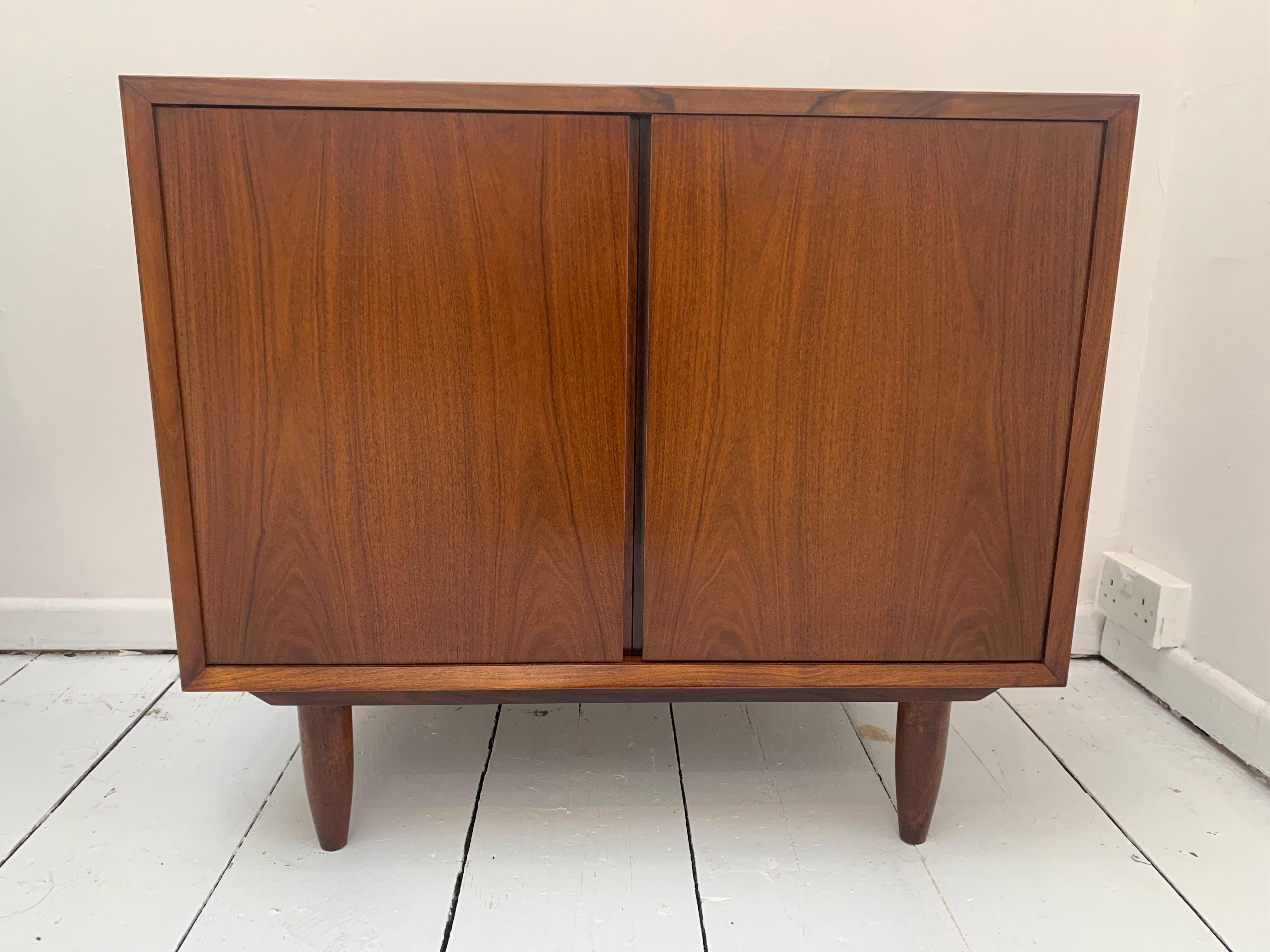 Pair of 1960s Vintage Danish Rosewood Poul Cadovius Cabinets for Cado 9