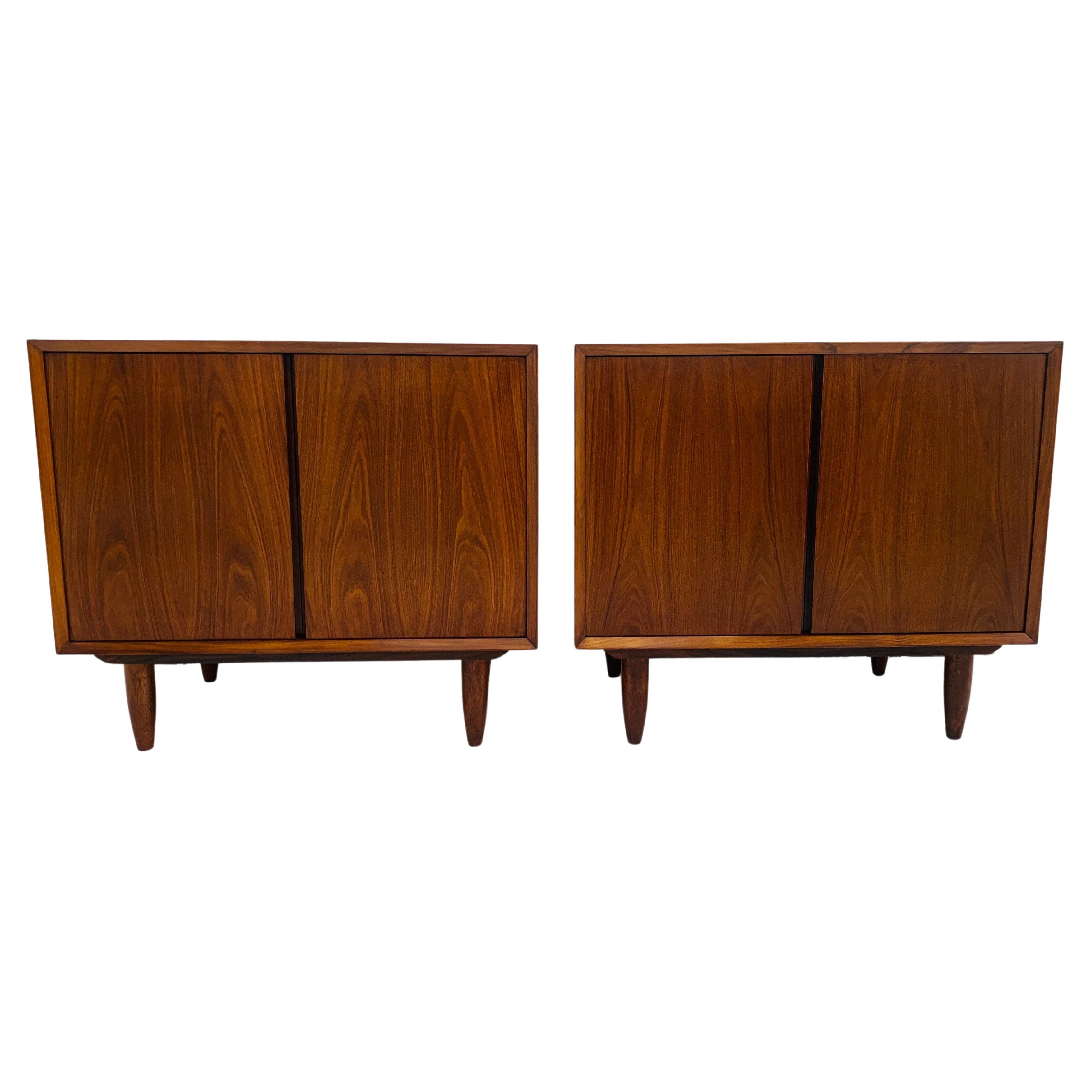 Pair of 1960s Vintage Danish Rosewood Poul Cadovius Cabinets for Cado