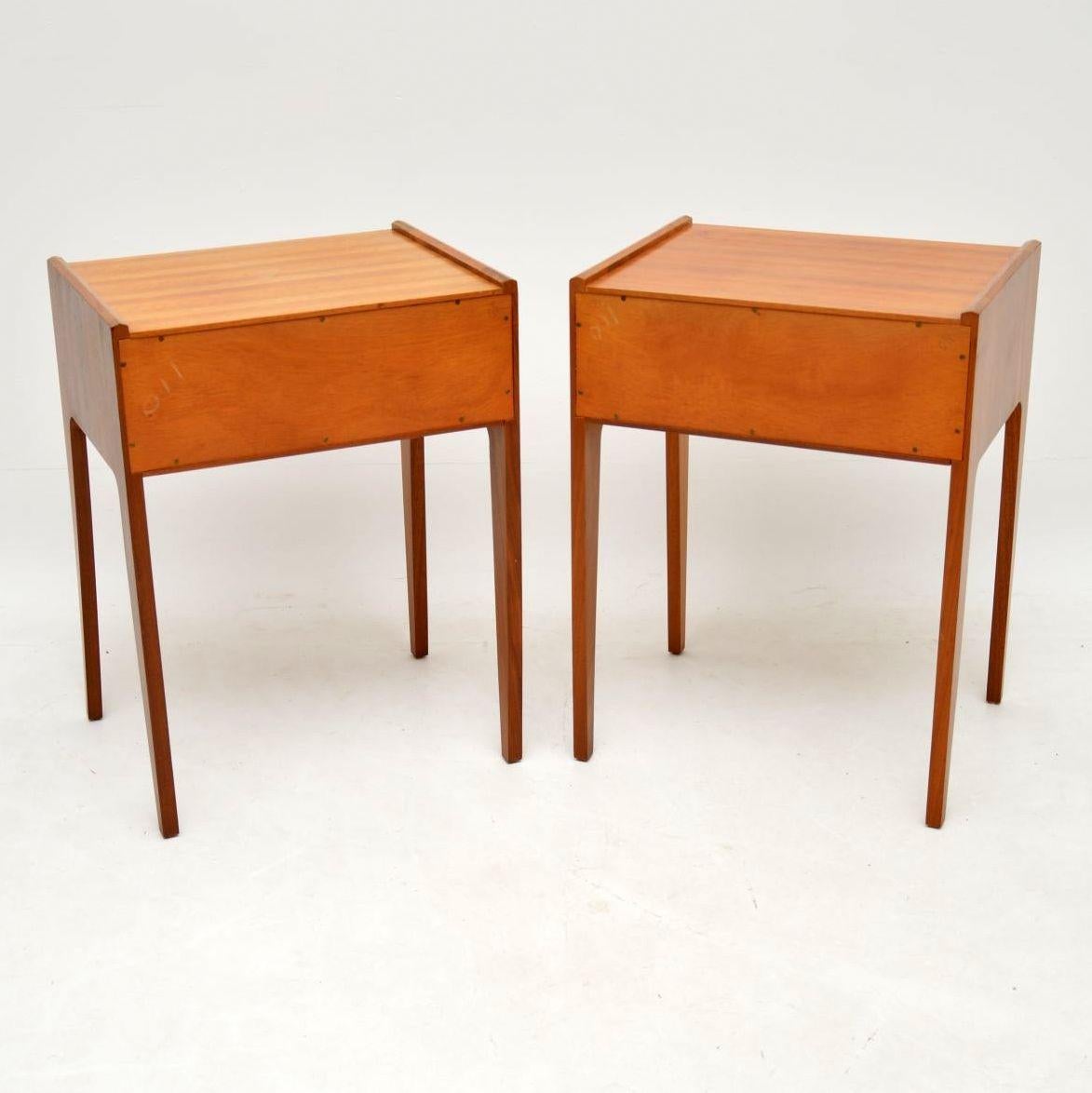 Pair of 1960s Vintage Walnut Bedside Tables by Younger 2