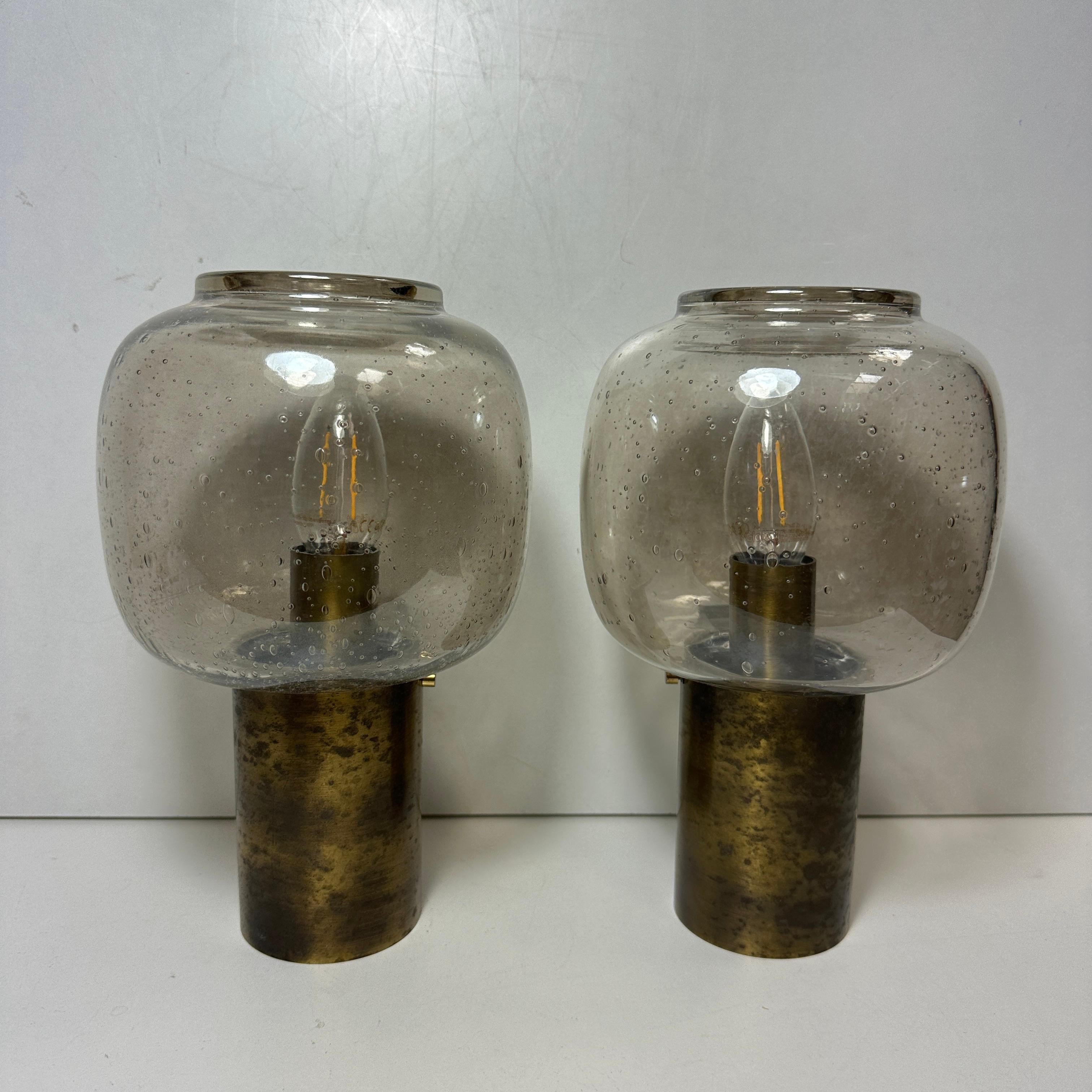 Pair of 1960s Wall Sconces in the Style of Hans - Agne Jakobsson, Skandinavia For Sale 3