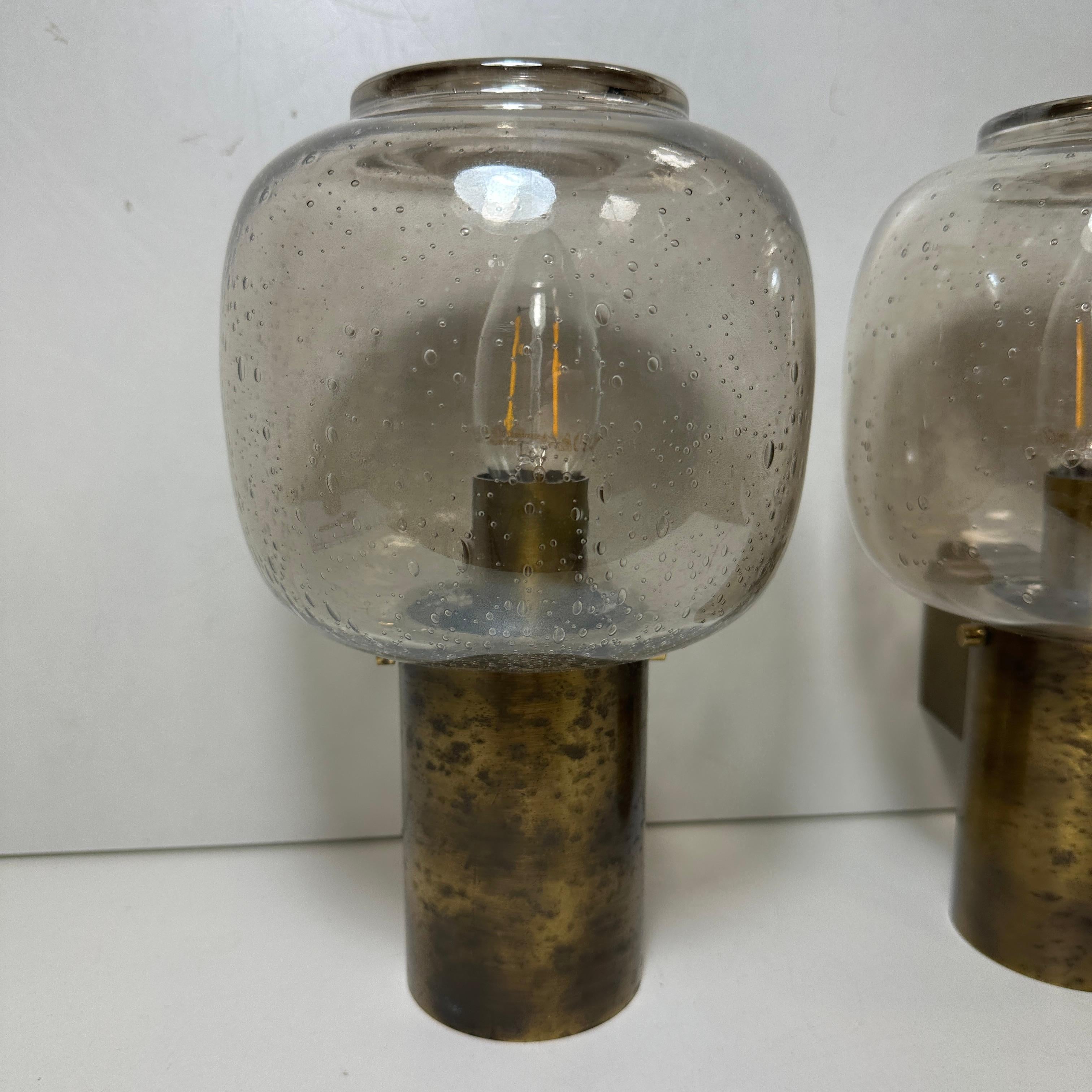 Pair of 1960s Wall Sconces in the Style of Hans - Agne Jakobsson, Skandinavia For Sale 4