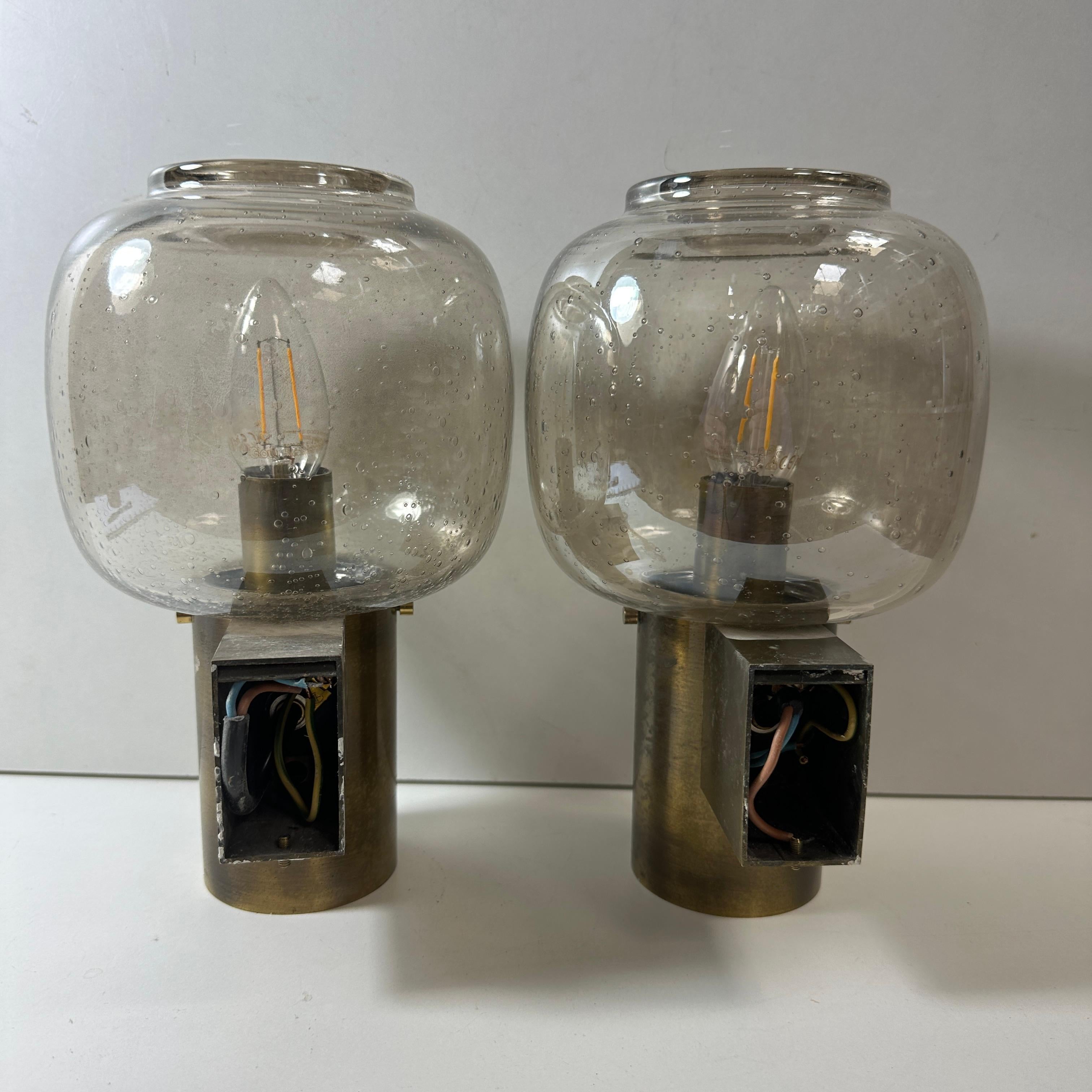Pair of 1960s Wall Sconces in the Style of Hans - Agne Jakobsson, Skandinavia For Sale 7
