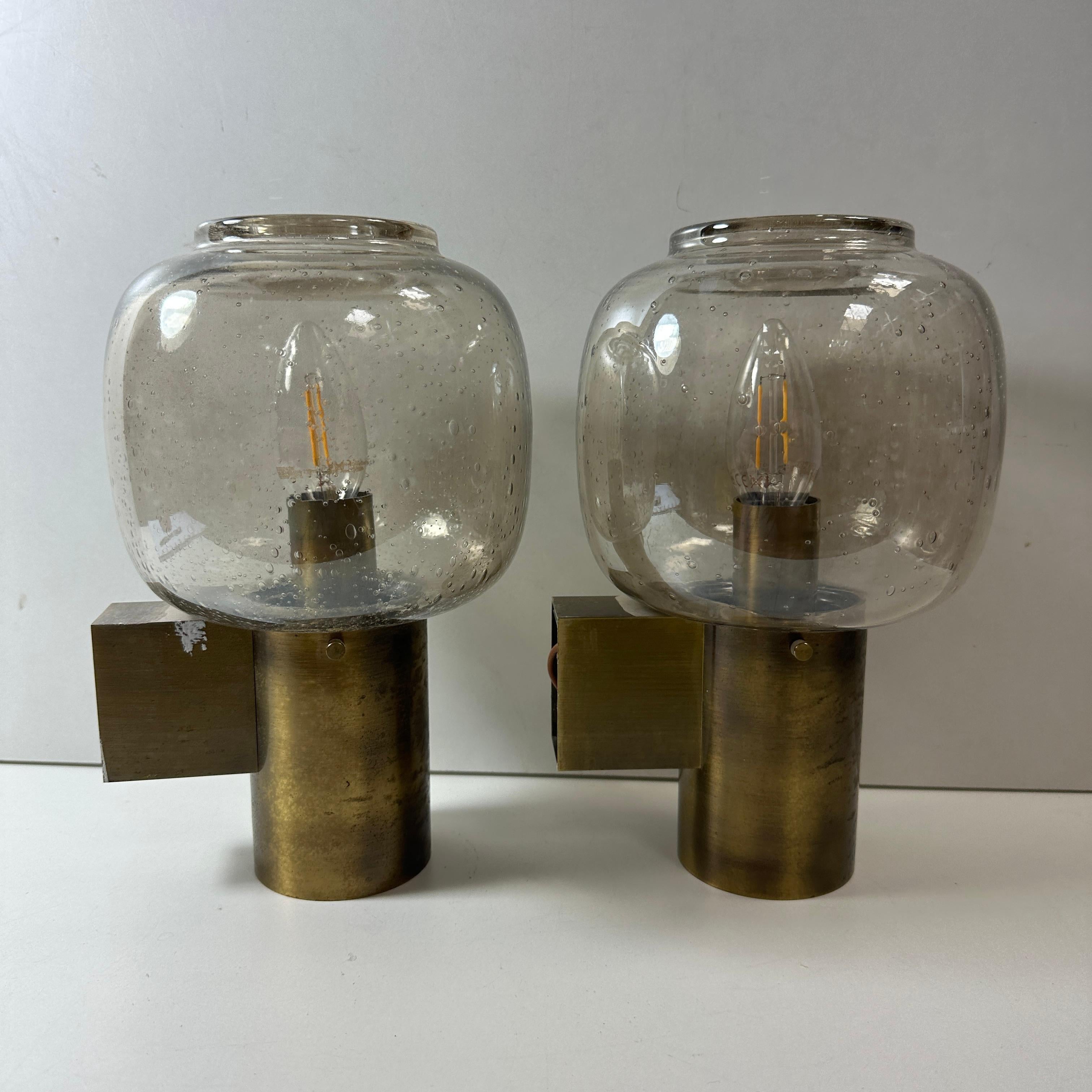 Pair of 1960s Wall Sconces in the Style of Hans - Agne Jakobsson, Skandinavia For Sale 8