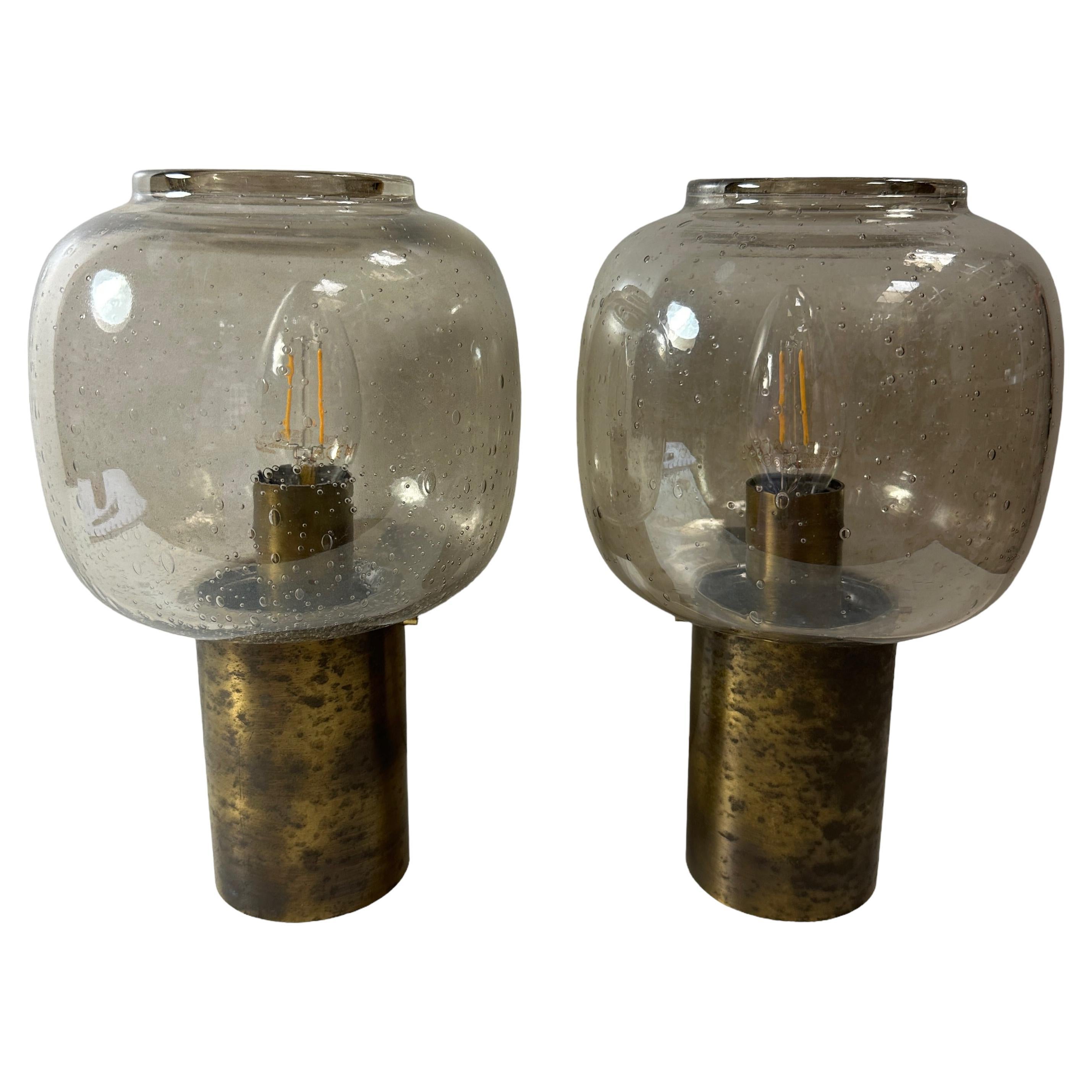 Pair of 1960s Wall Sconces in the Style of Hans - Agne Jakobsson, Skandinavia For Sale