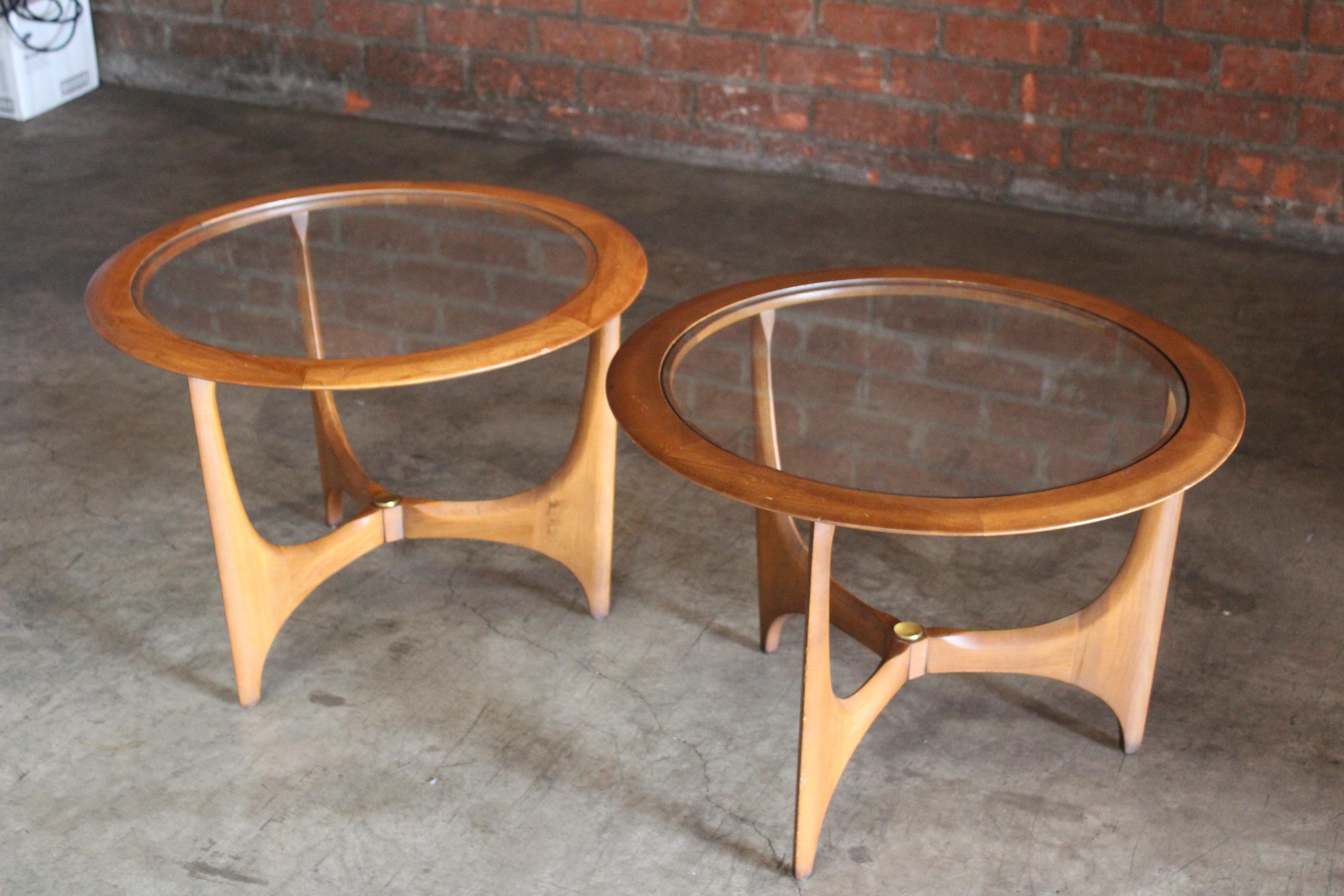 Pair of 1960s Walnut End Tables For Sale 2