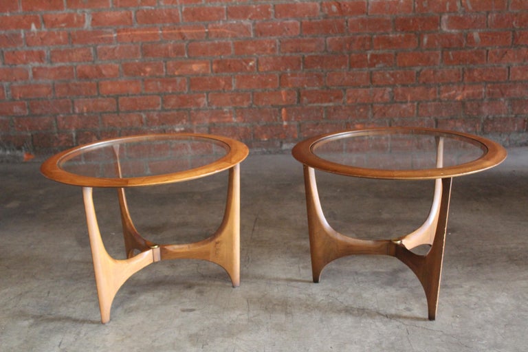 Pair of 1960s Walnut End Tables 9