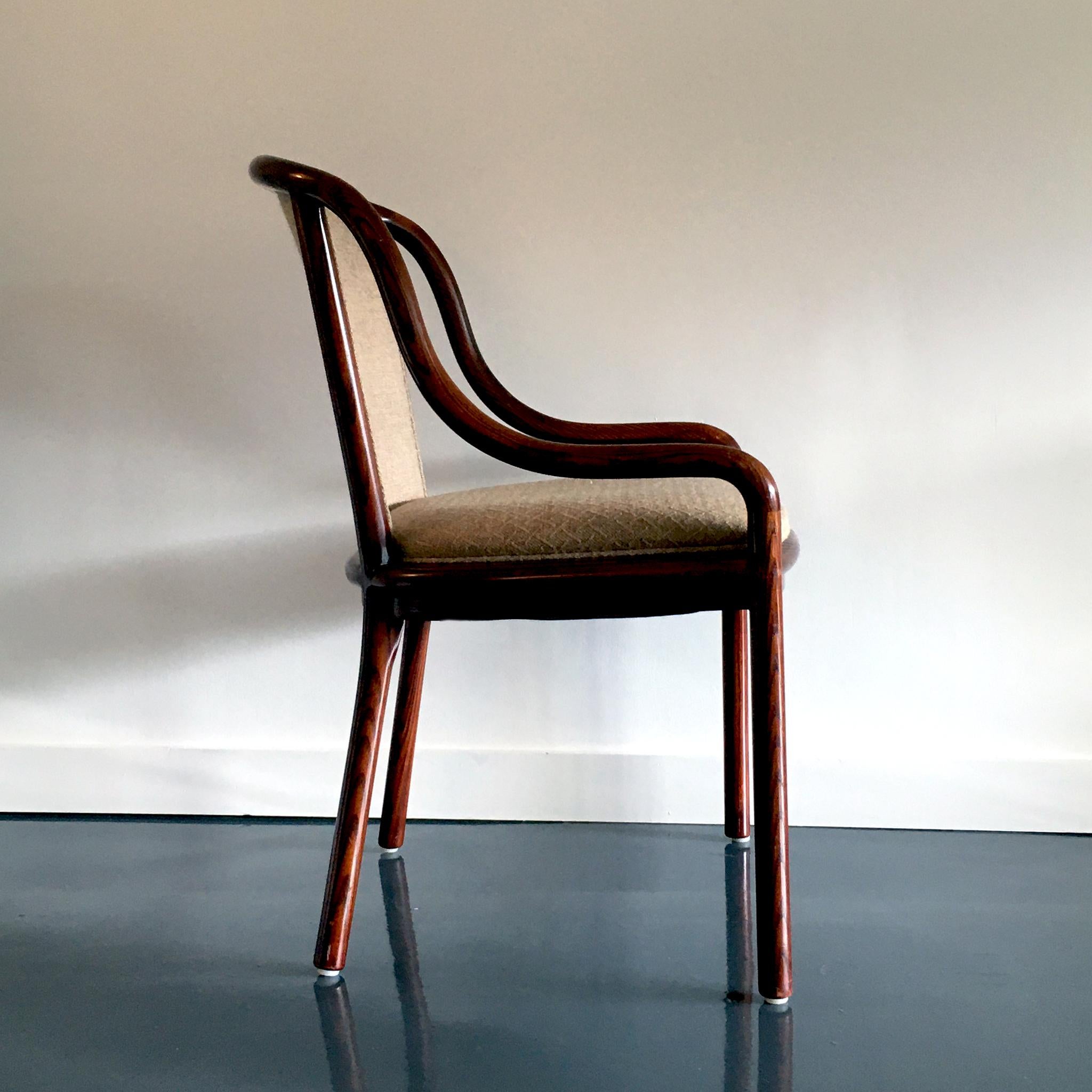 Pair of 1960's Ward Bennett for Brickel Associates Midcentury Ash & Tan Chairs 4