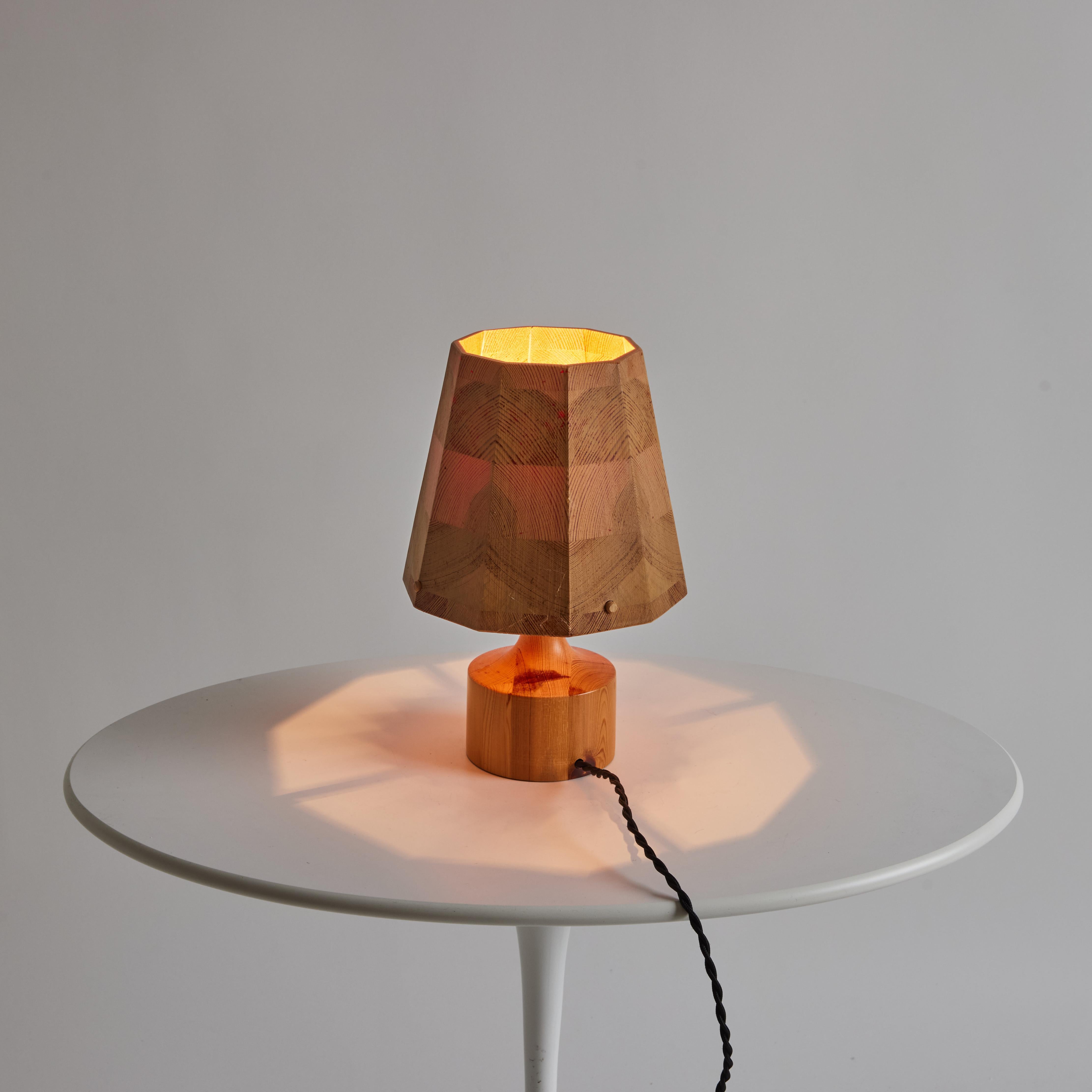 Pair of 1960s Wood Table Lamps Attributed to Hans-Agne Jakobsson for AB Ellysett For Sale 5