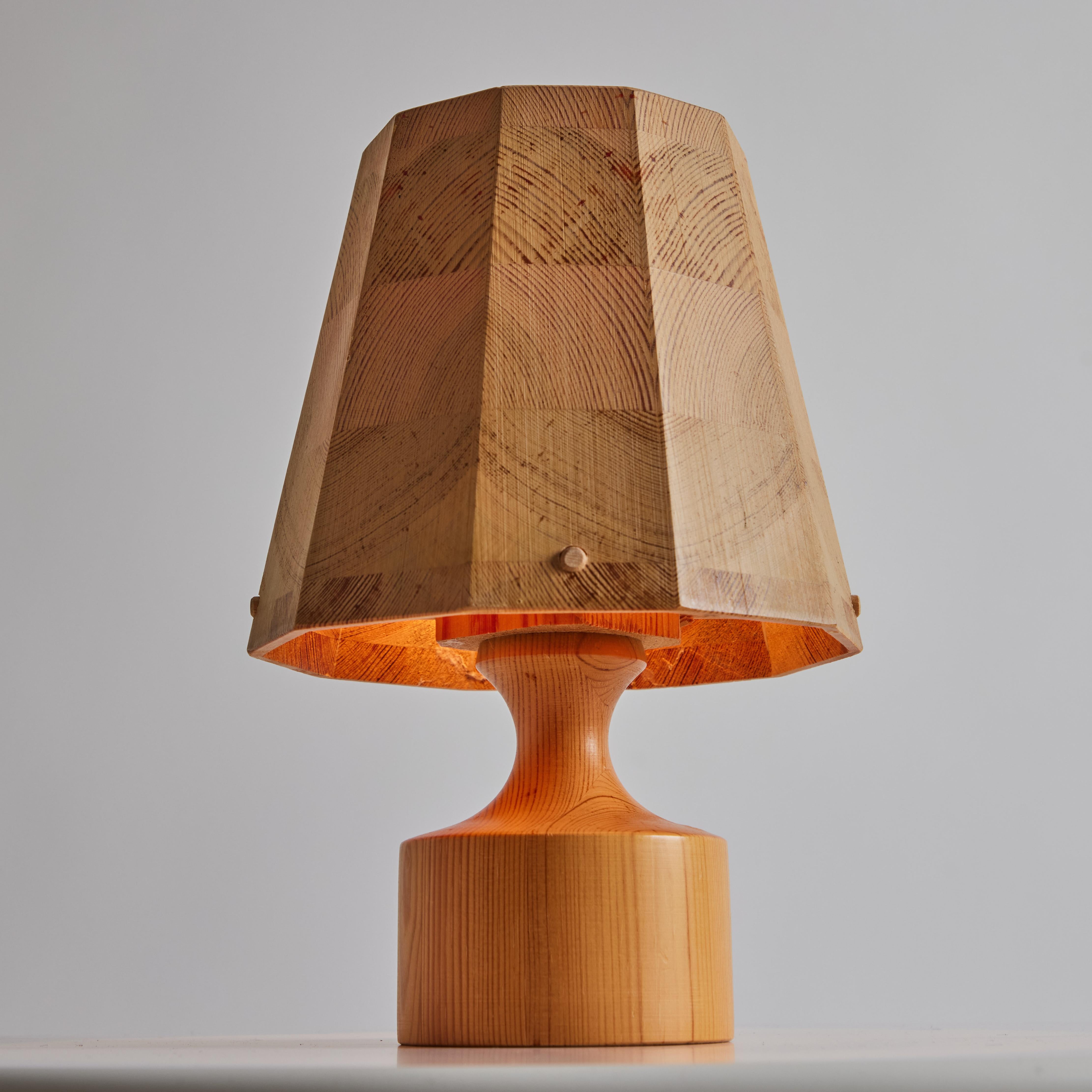 Pair of 1960s Wood Table Lamps Attributed to Hans-Agne Jakobsson for AB Ellysett For Sale 9