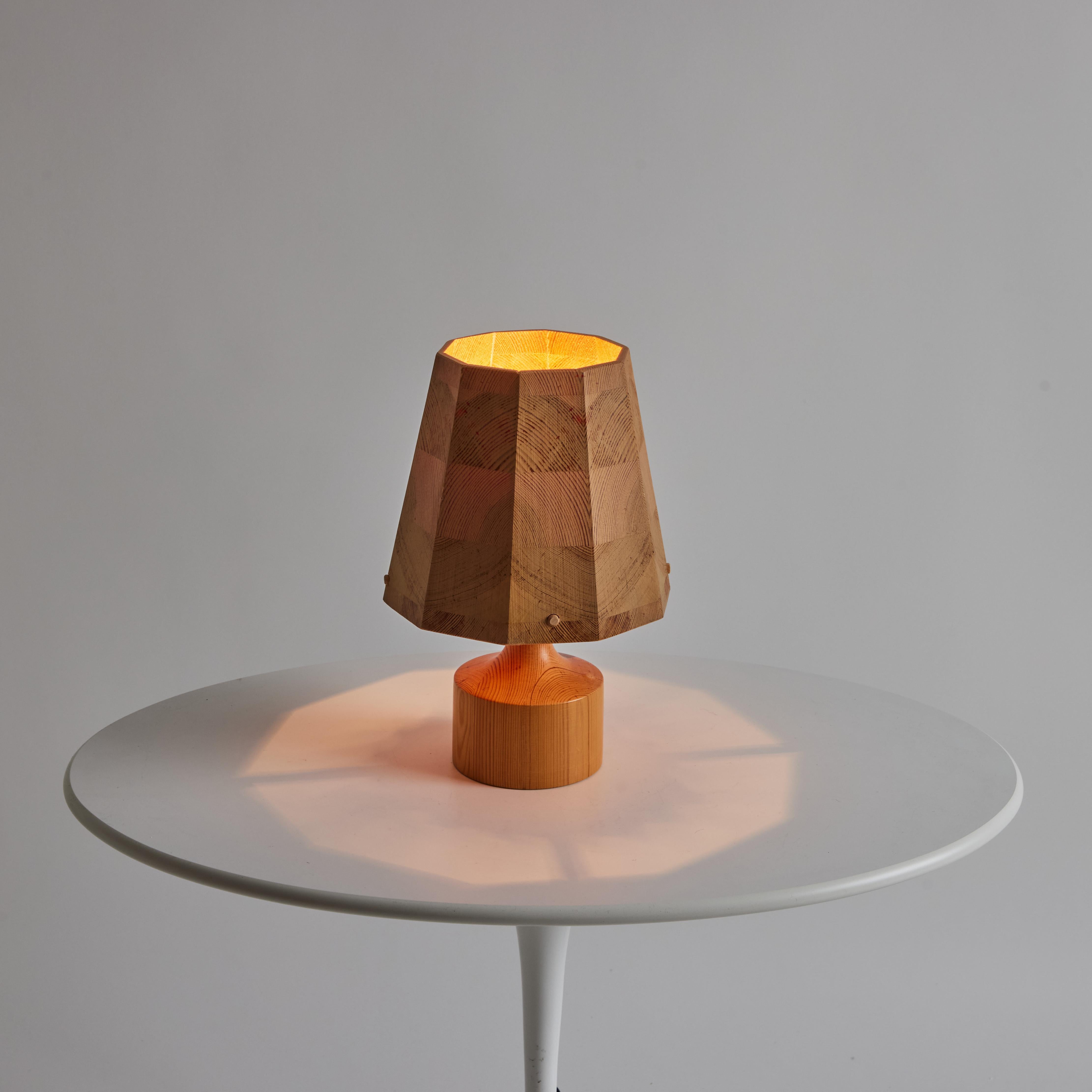 Pair of 1960s Wood Table Lamps Attributed to Hans-Agne Jakobsson for AB Ellysett For Sale 2