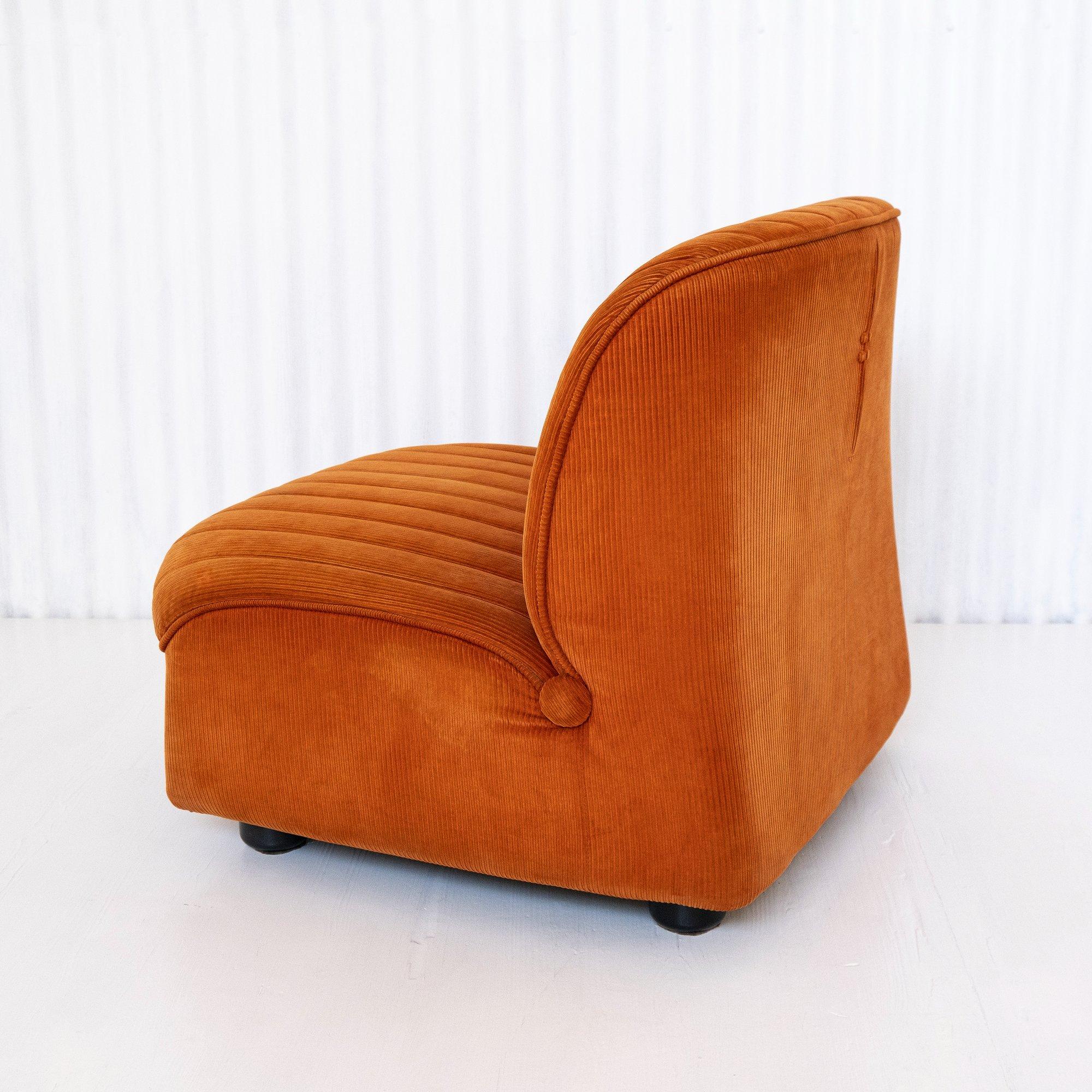 Velluto Pair of 1968 Ciprea Armchairs by Afra & Tobia Scarpa for Cassina (1968), Italy in vendita