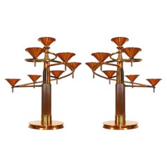 Pair of 1970 Candelabra, Candles Lighting