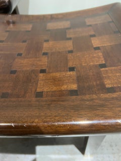 Paire de tabourets italiens en bois des années 1970