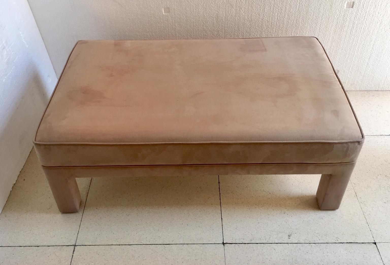 Leather Pair of 1970s Spanish Benches