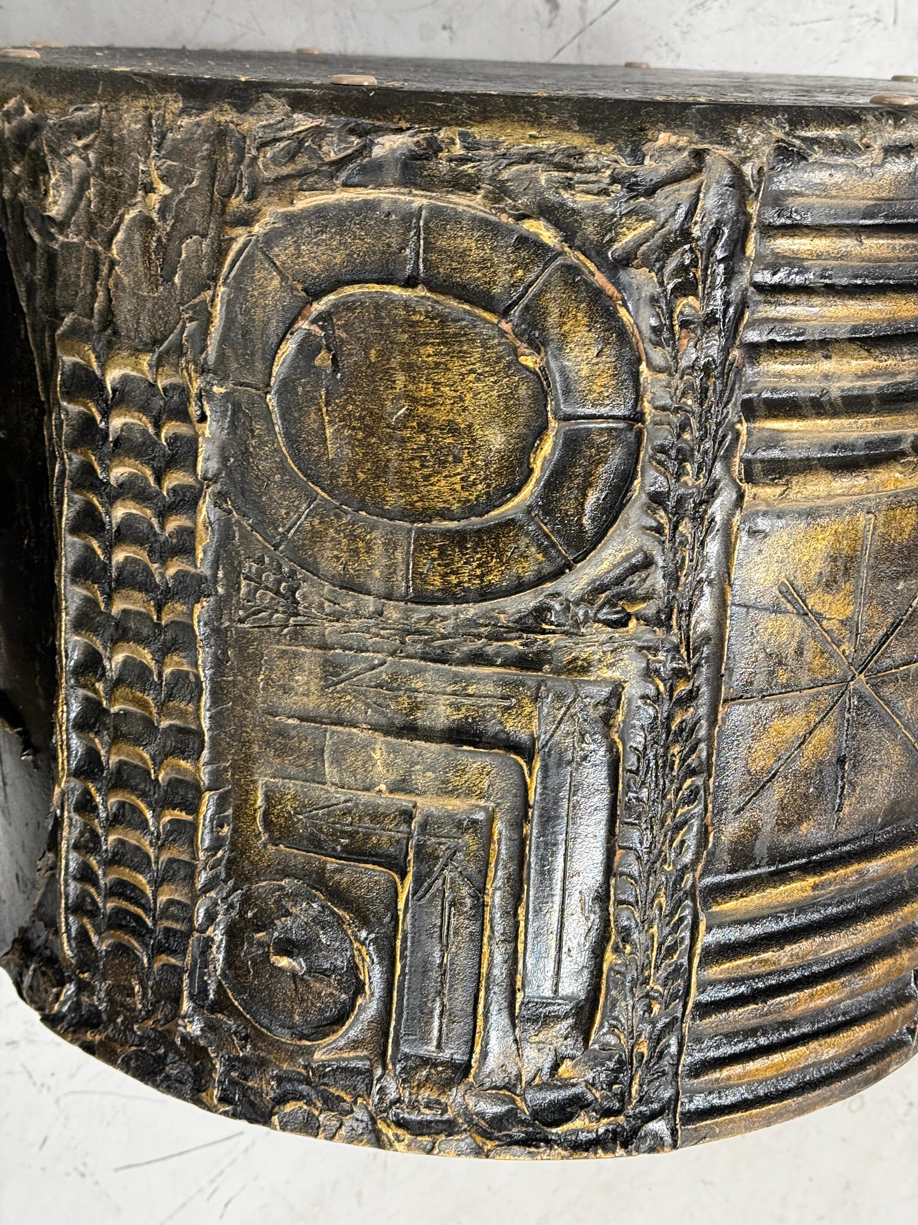 Coppia di tavoli da batteria brutalisti di Adrian Pearsall degli anni '70 in vendita 4