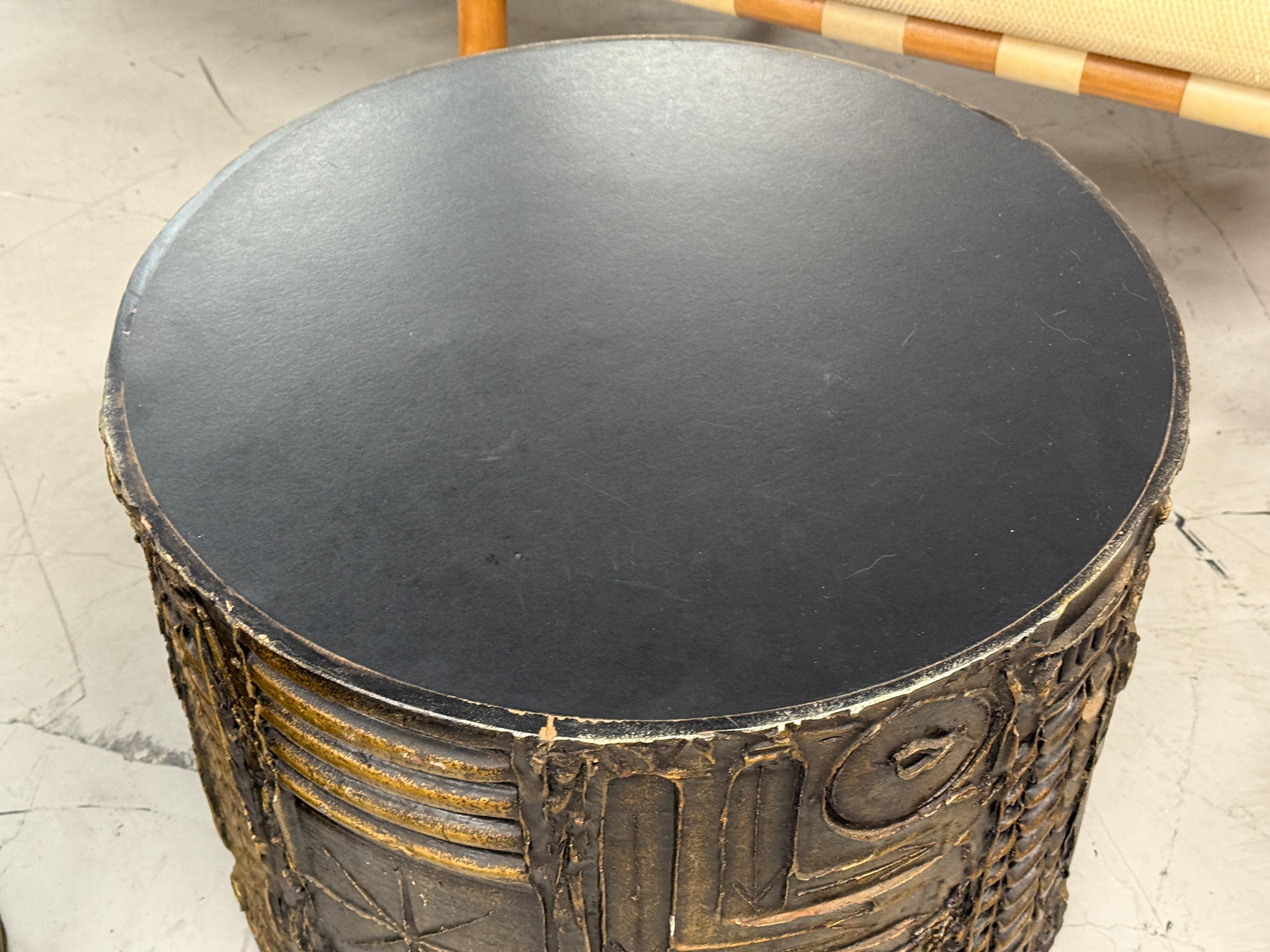 Coppia di tavoli da batteria brutalisti di Adrian Pearsall degli anni '70 in vendita 1