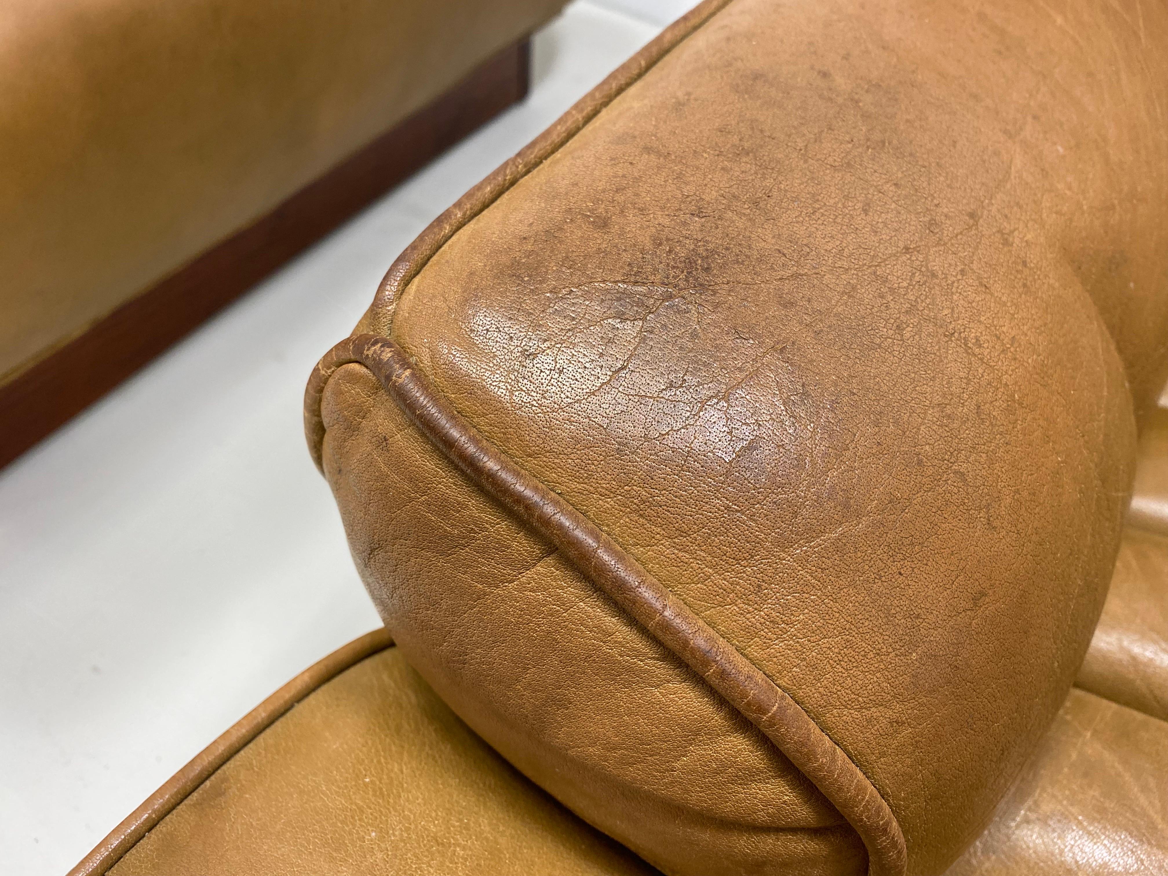 20th Century Pair of 1970s Arne Norell Leather Lounge Chairs For Sale