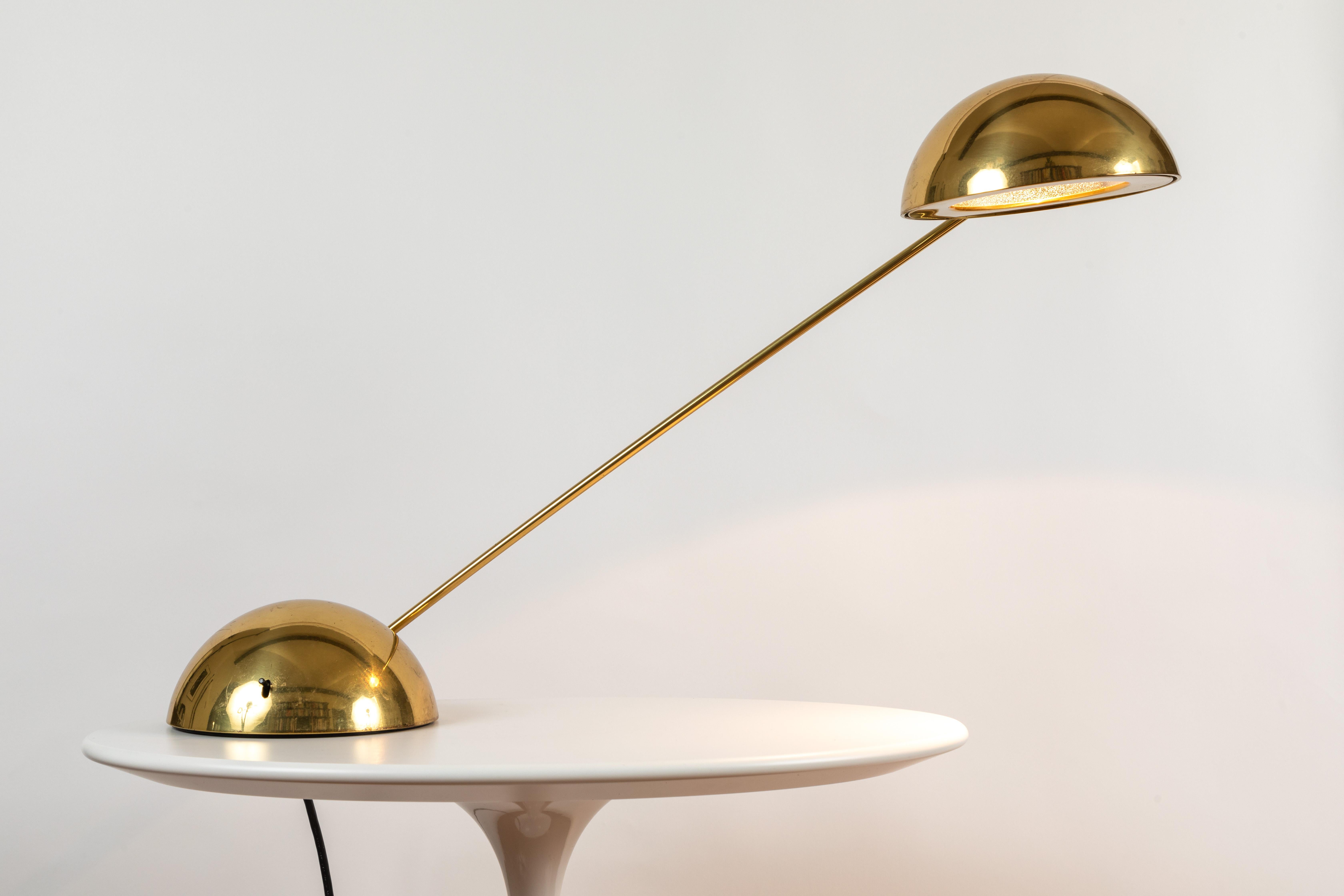Pair of 1970s Barbieri & Marianelli Brass 'Bikini' Table Lamps for Tronconi 7
