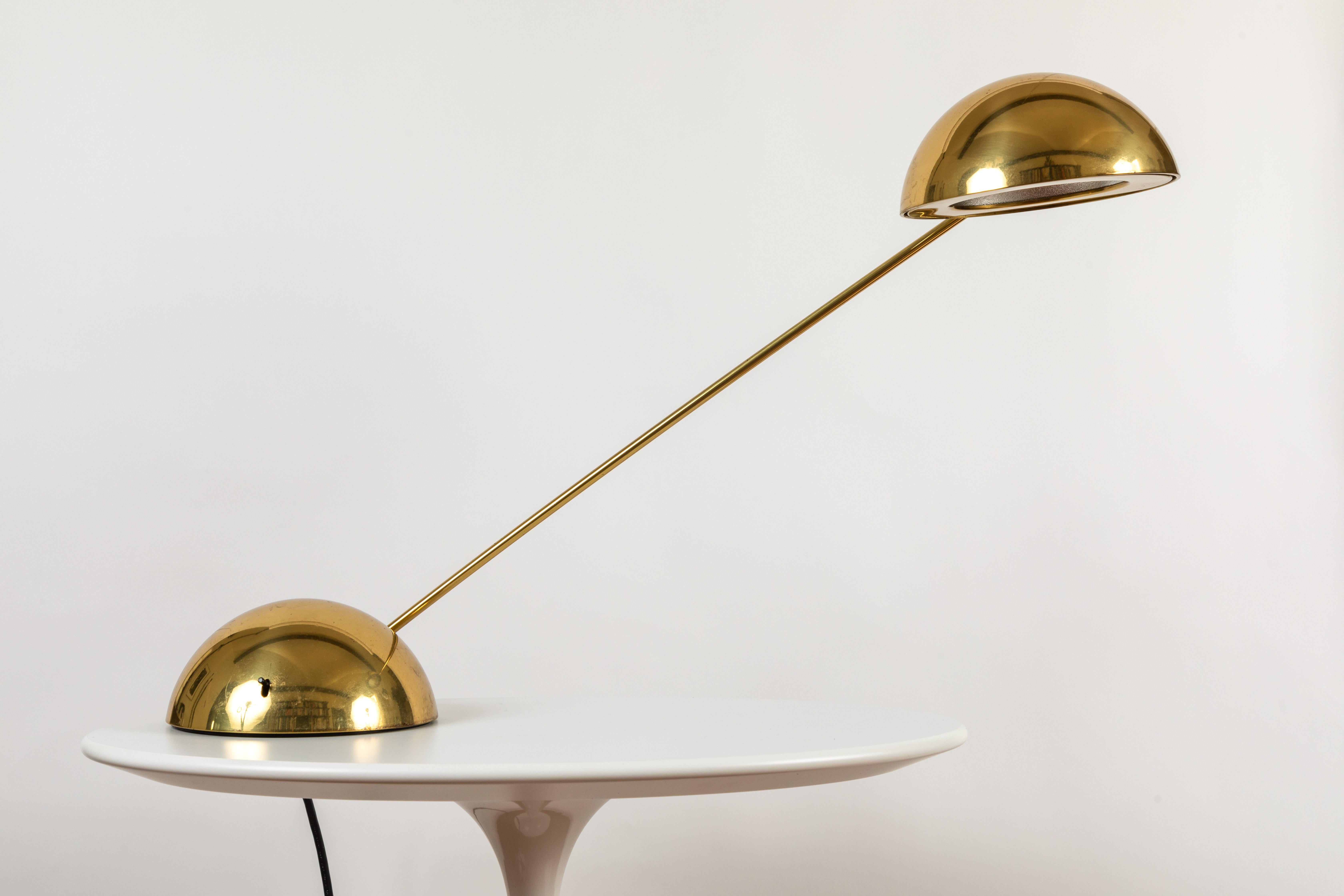 Pair of 1970s Barbieri & Marianelli Brass 'Bikini' Table Lamps for Tronconi 8