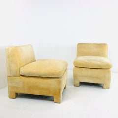 Paar Bloomingdale's Pantoffelstühle aus den 1970er Jahren