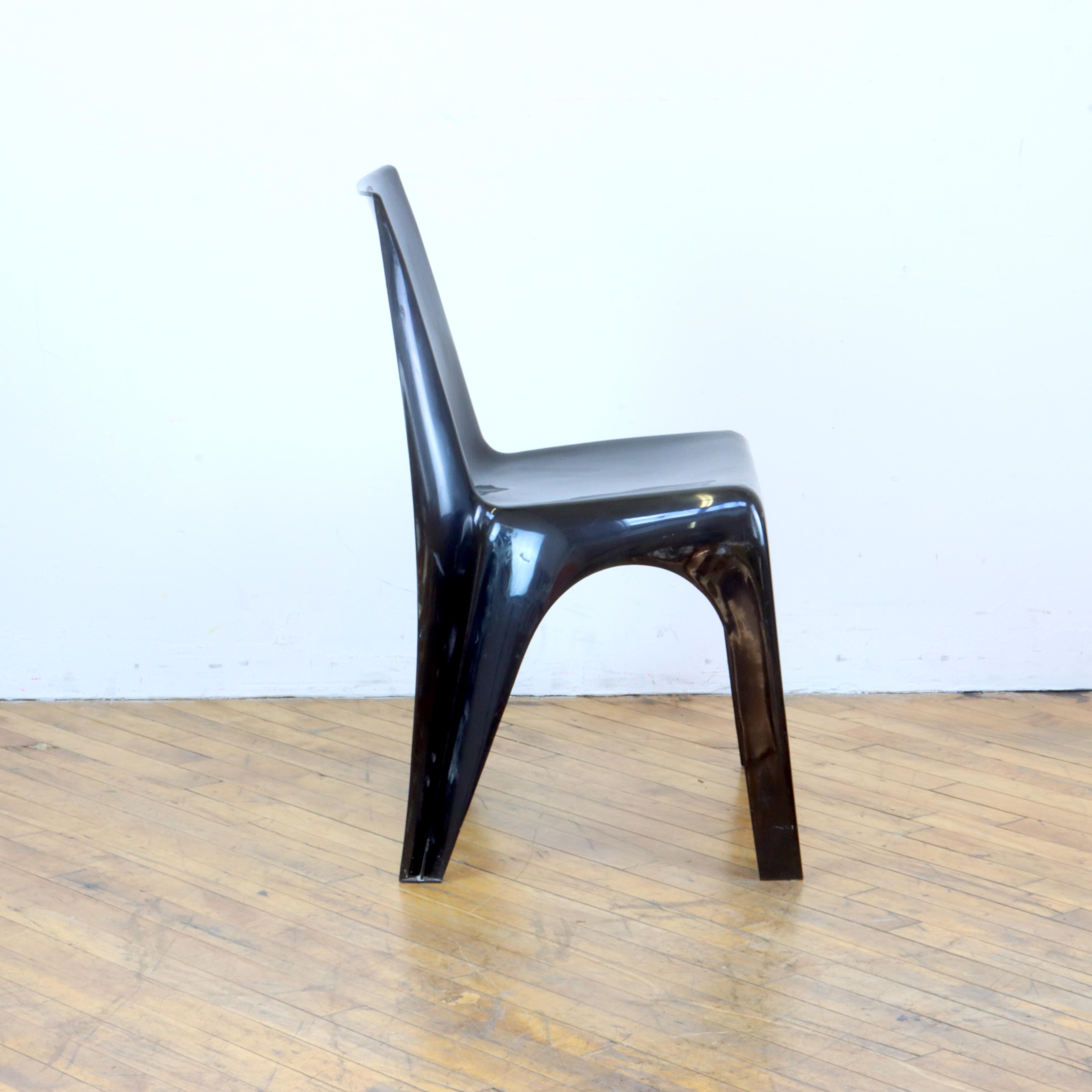 Pair of 1970s Borg Warner Space Age Stacking Chairs In Good Condition For Sale In Oakland, CA