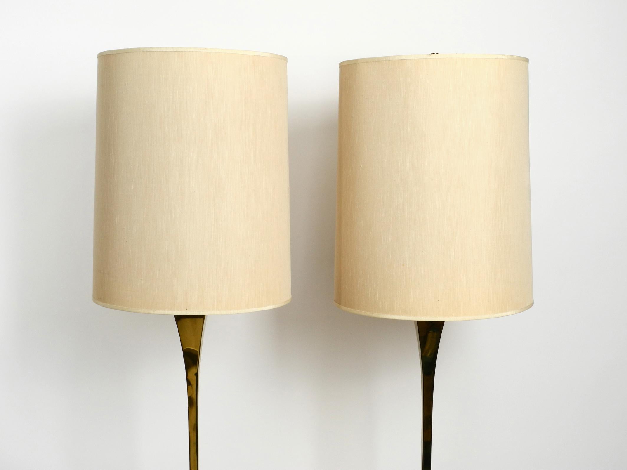 Pair of 1970s Brass Floor Lamps by Tonello and Montagna Grillo for High Society For Sale 1