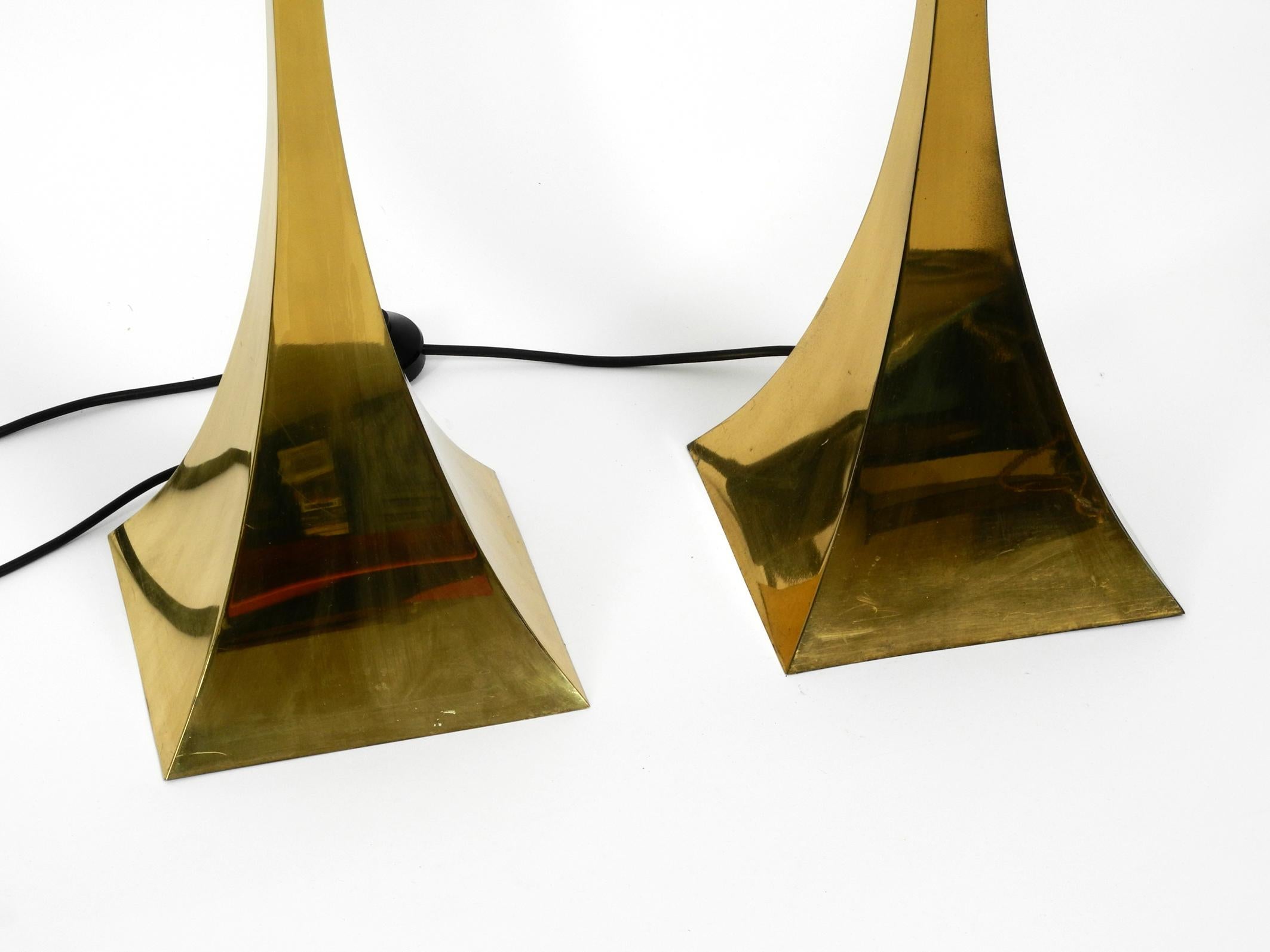 Pair of 1970s Brass Floor Lamps by Tonello and Montagna Grillo for High Society For Sale 2