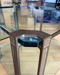 Pair of 1970's Bronze Side Tables