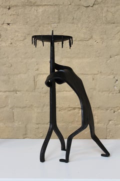 Pair Of 1970s Brutalist Candleholders