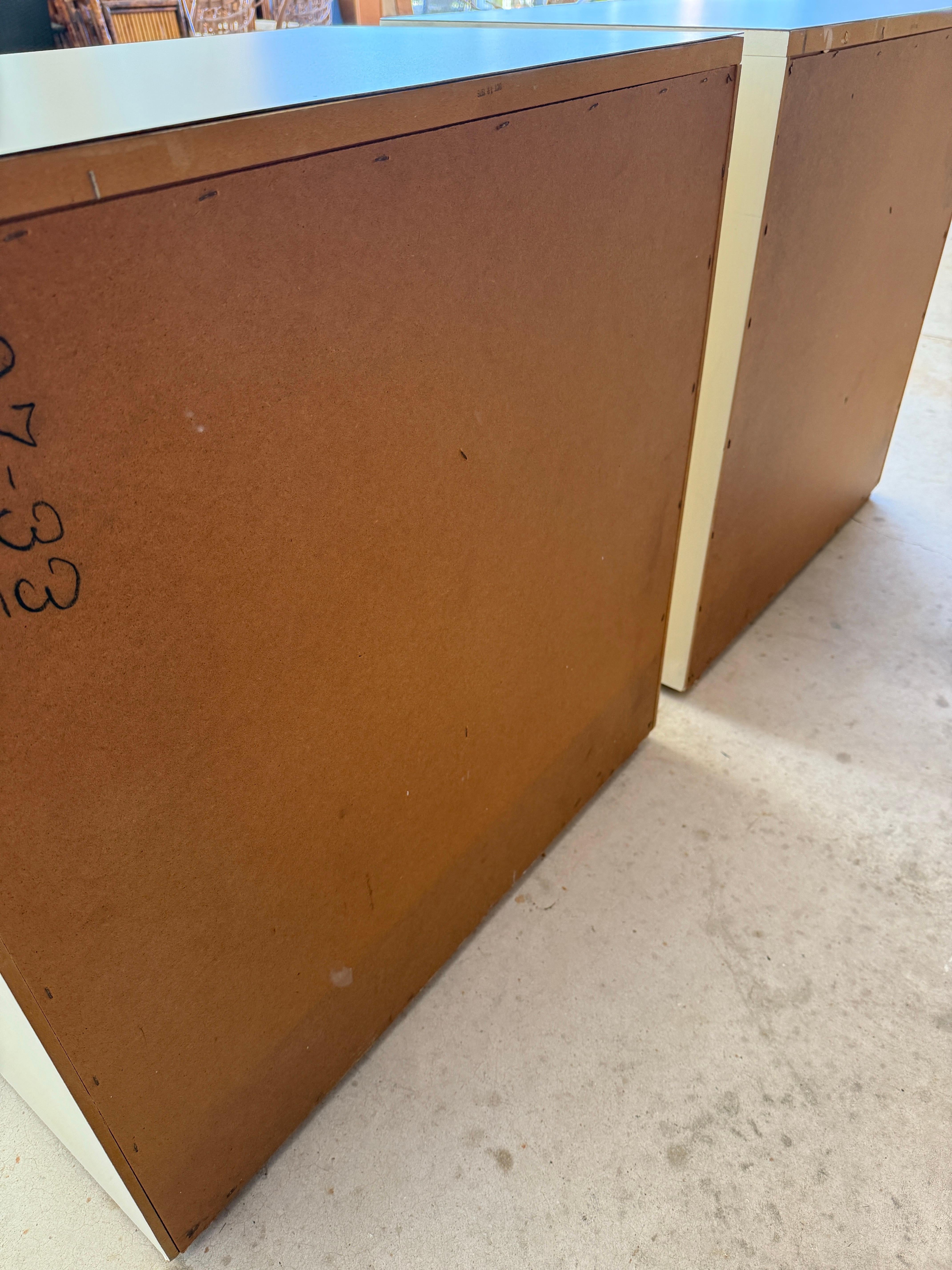 Pair of 1970's Campaign Bachelor chests-